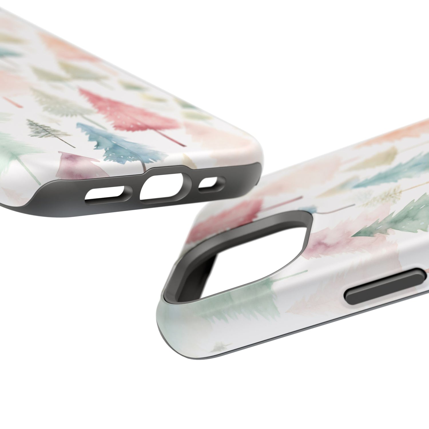 Watercolor Christmas Trees Impact-Resistant Phone Case, iPhone, Samsung