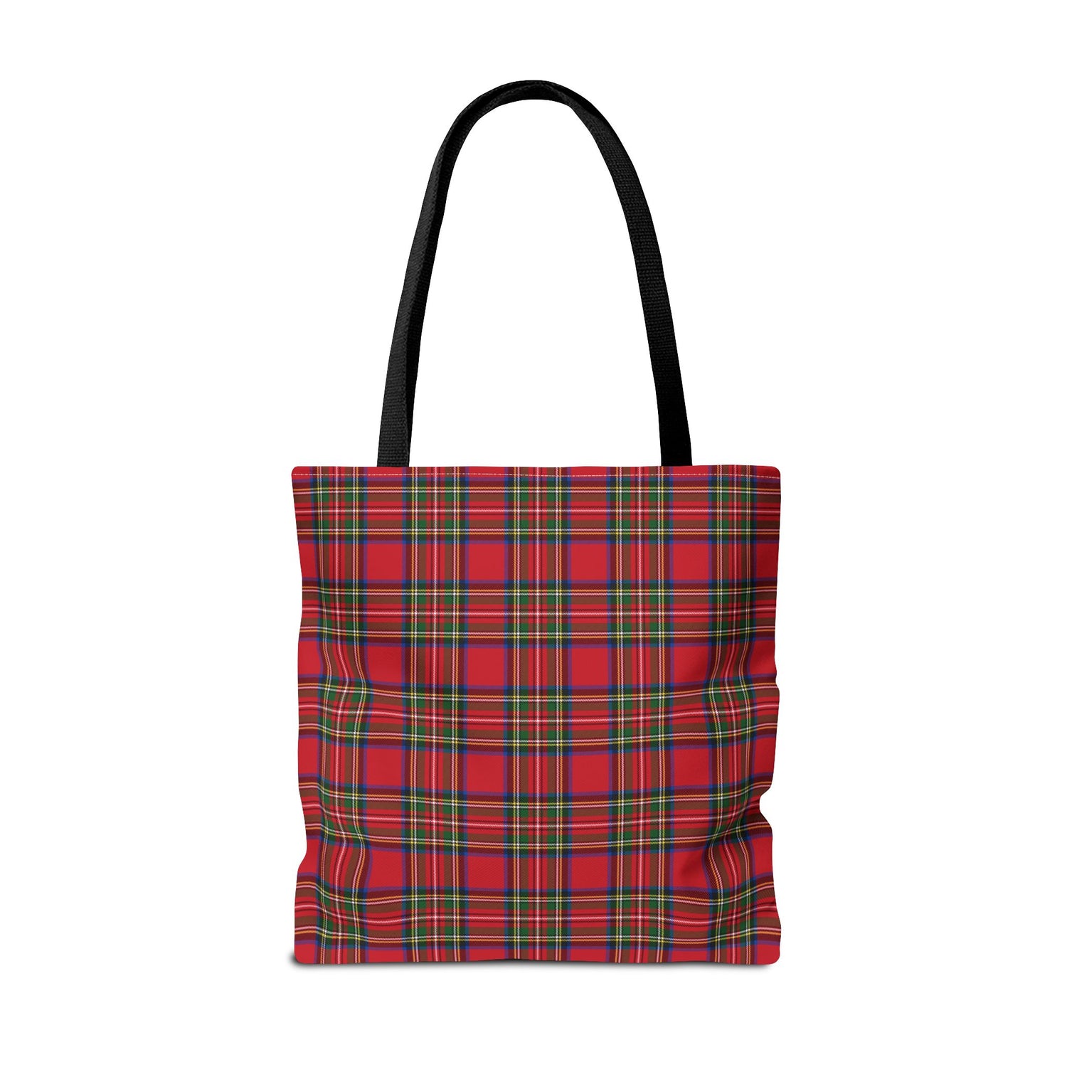 Red Christmas Plaid Tote Bag