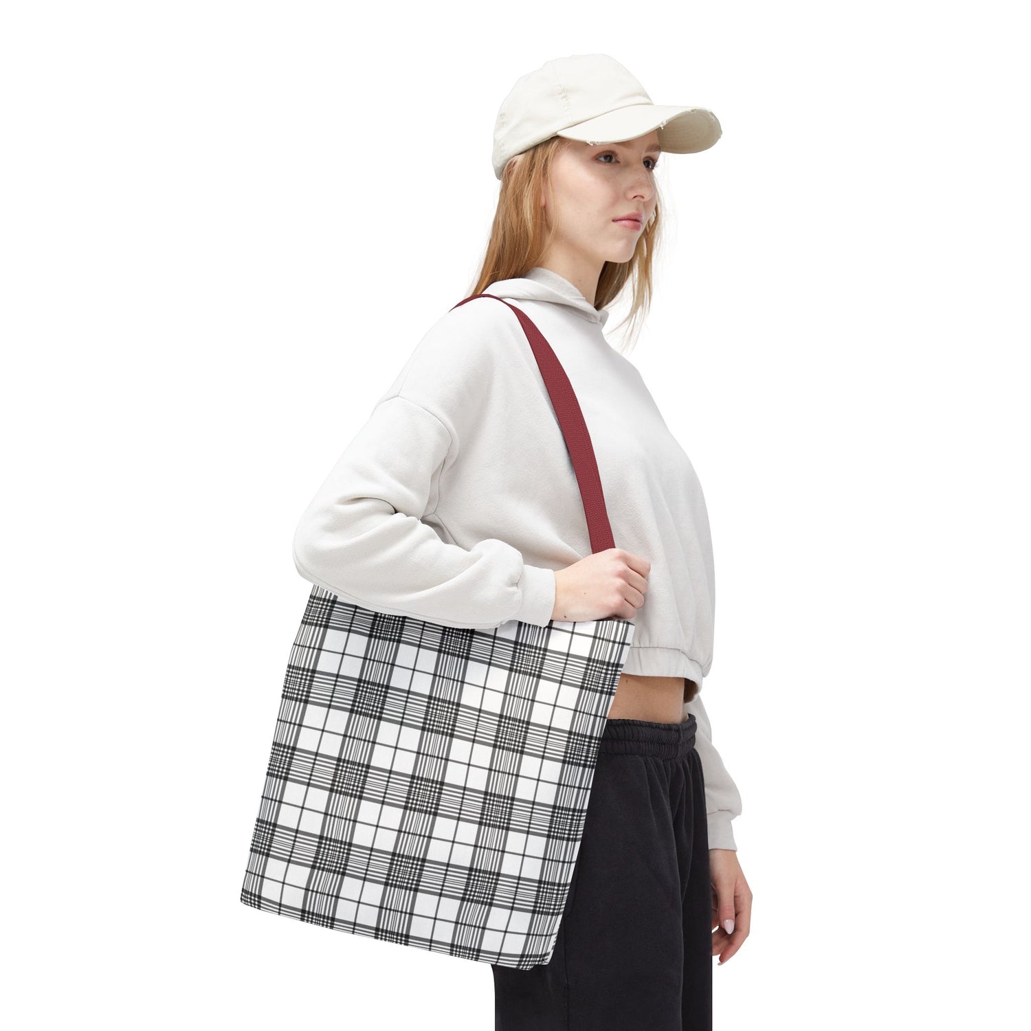 Farmhouse Plaid Tote Bag