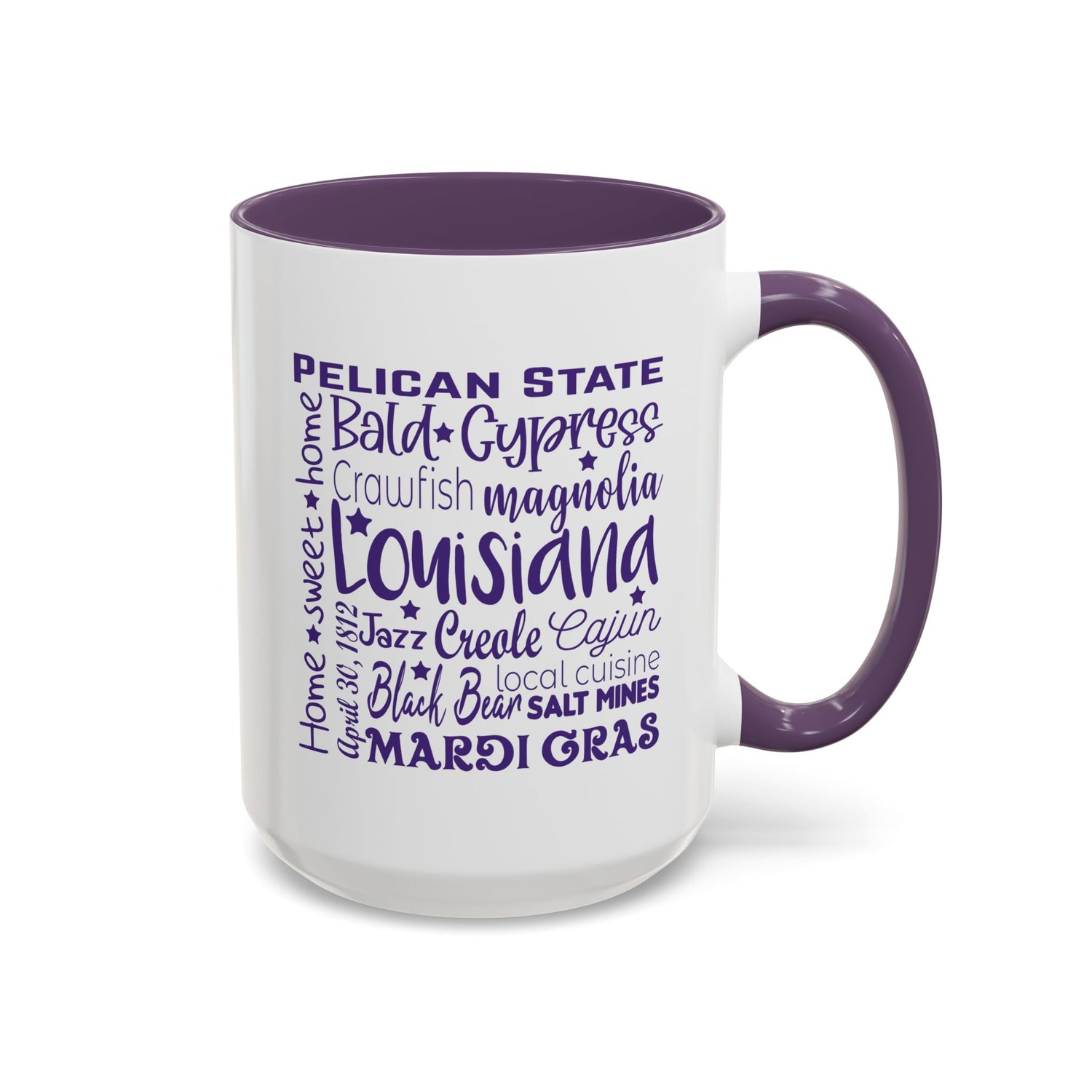 Louisiana Accent Coffee Mug - Perfect for Home & Kitchen, Gift for Mardi Gras, Inspirational Decor, Travel Souvenir, Unique Drinkware
