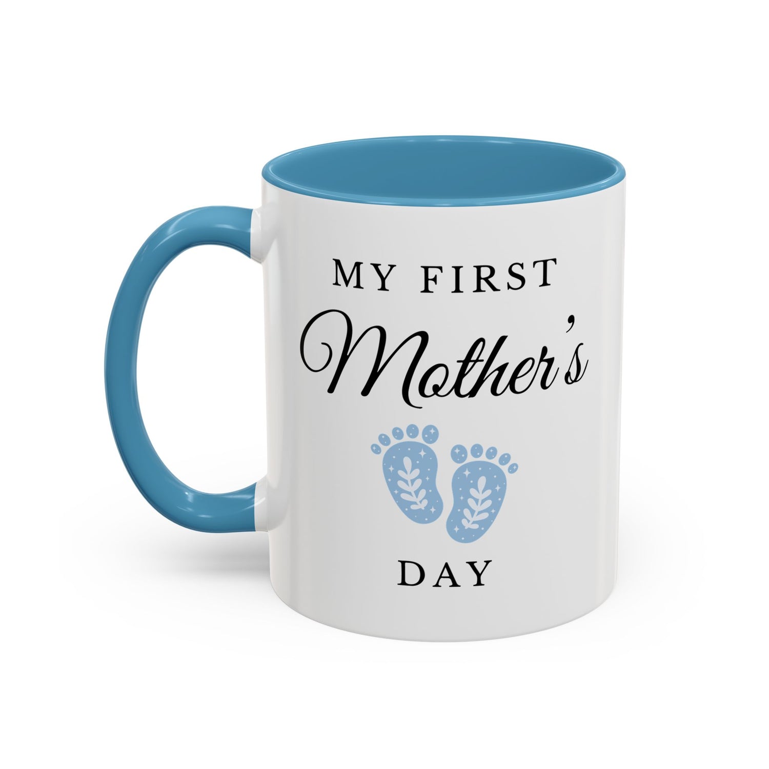 My First Mother's Day Blue Accent Coffee Mug (11, 15oz)