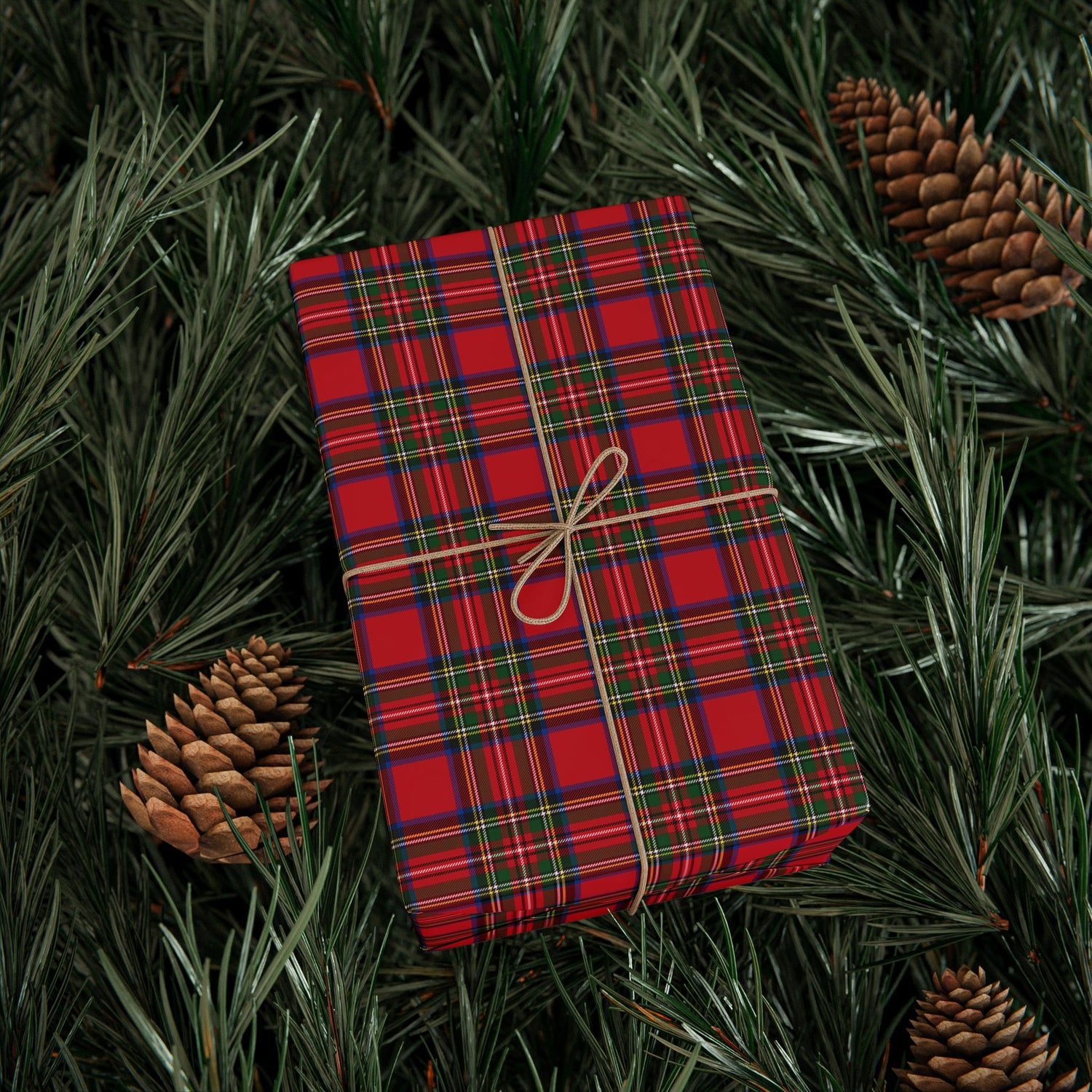 Premium Wrapping Paper - Vintage Plaid