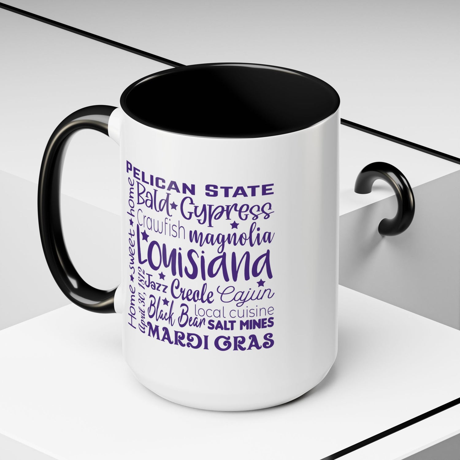 Louisiana Accent Coffee Mug - Perfect for Home & Kitchen, Gift for Mardi Gras, Inspirational Decor, Travel Souvenir, Unique Drinkware