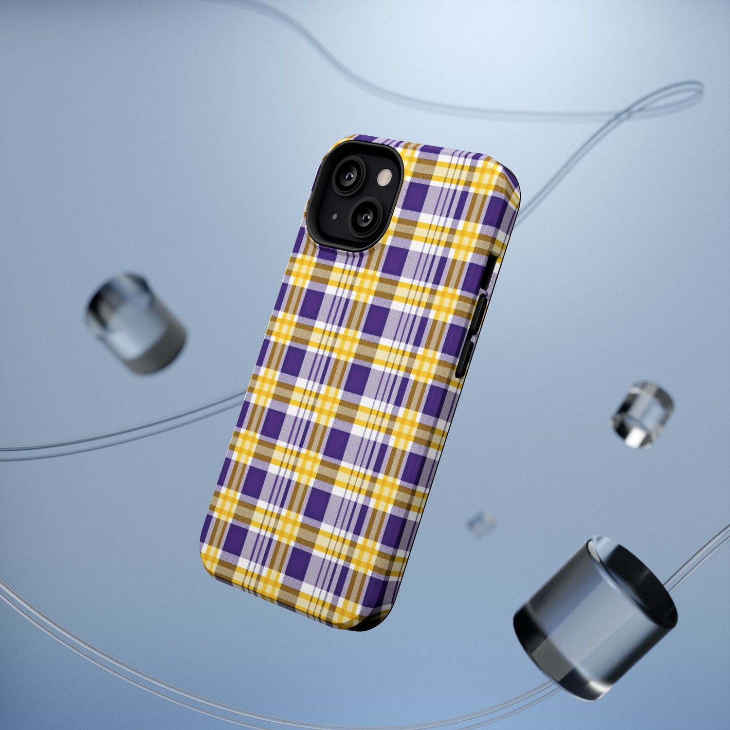 Impact-Resistant Phone Case- Louisiana Plaid