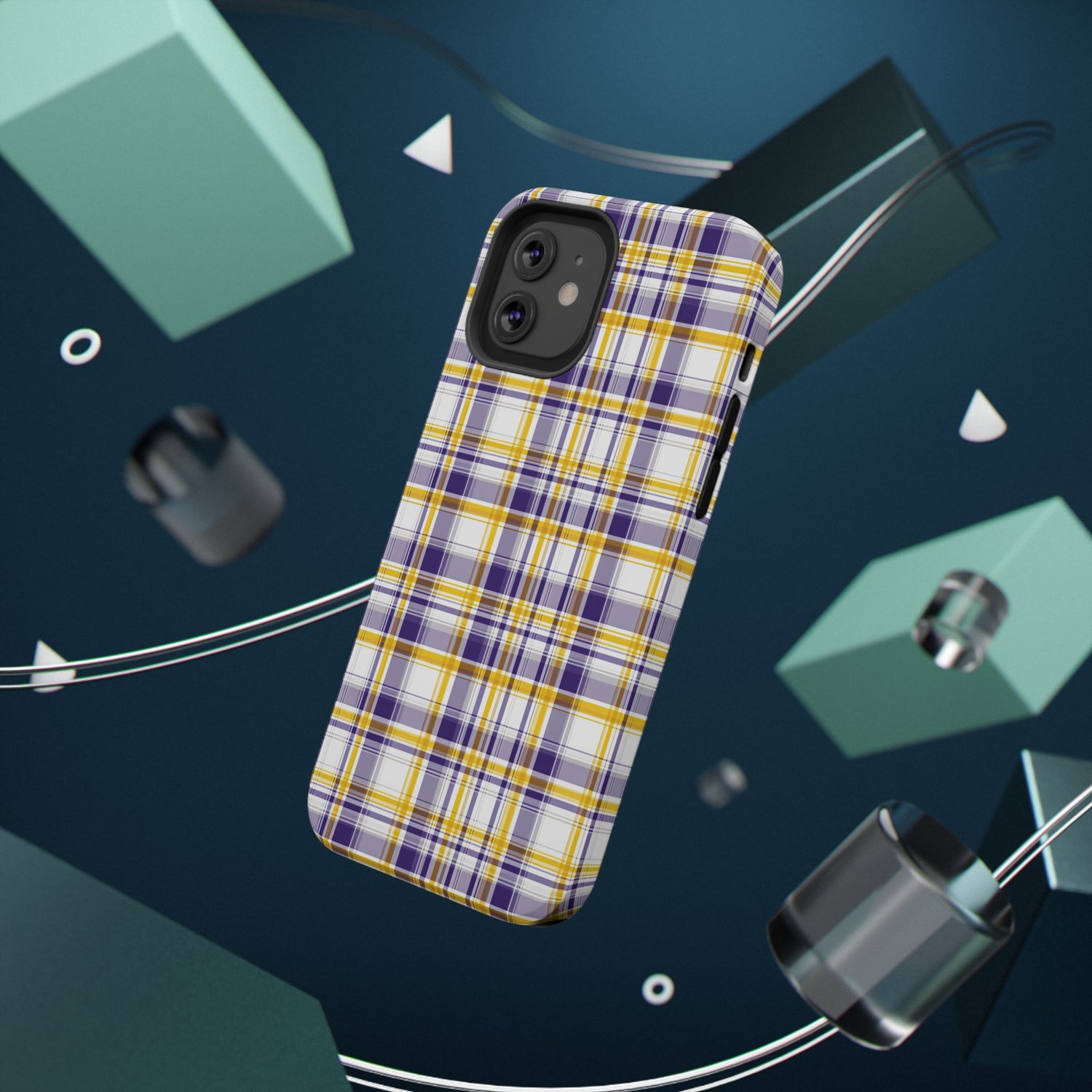 Louisiana Plaid Impact-Resistant Phone Case