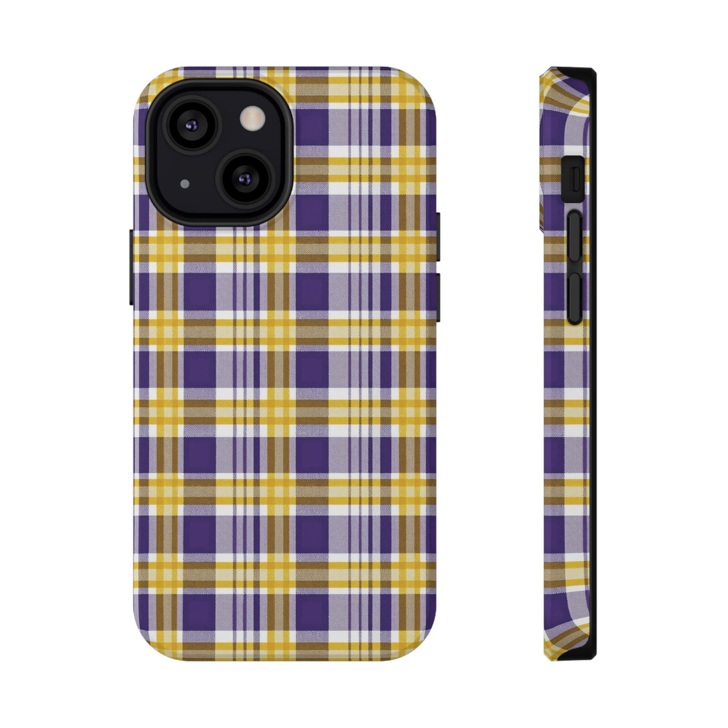 Impact-Resistant Phone Case- Louisiana Plaid