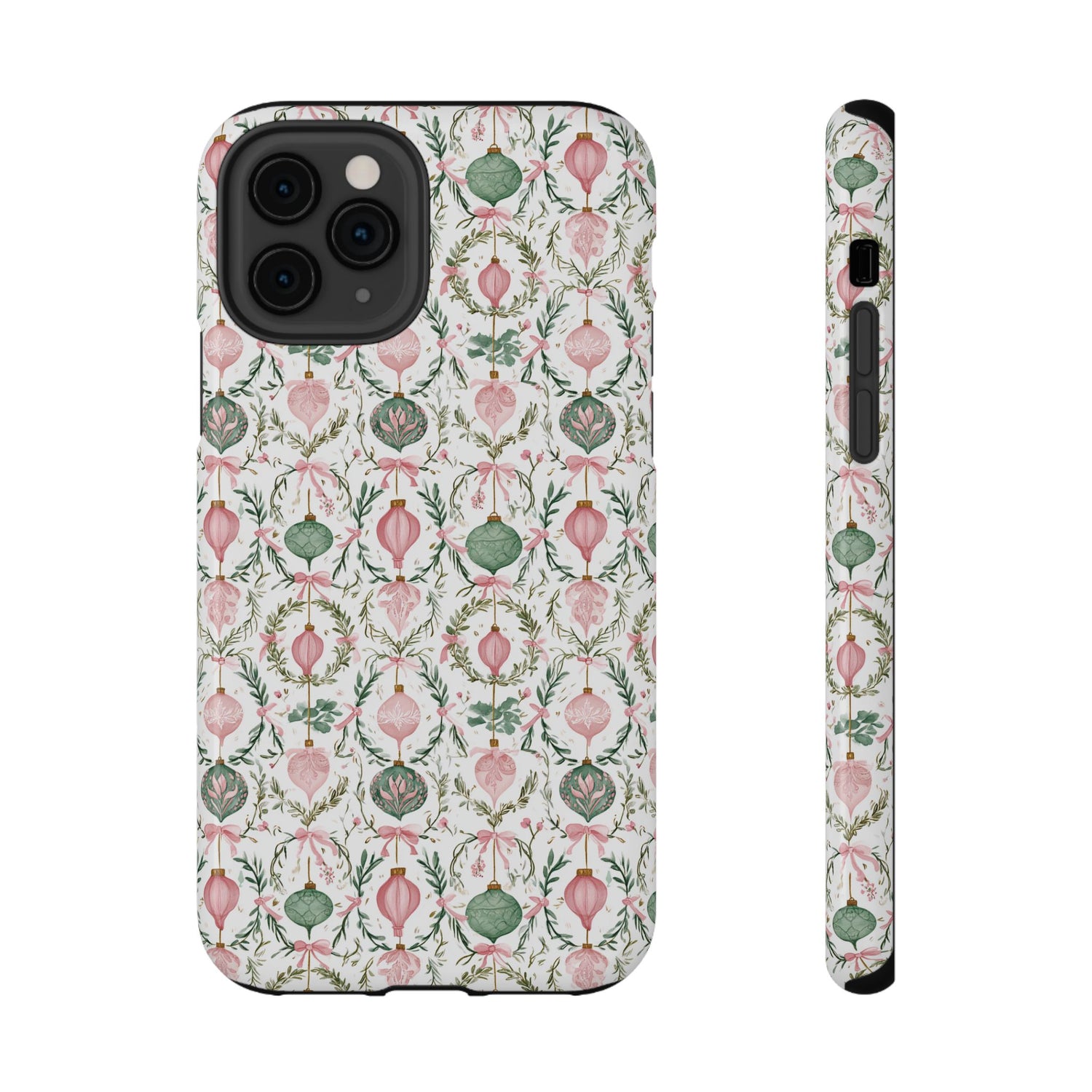Phone case with decorative pattern on a white background