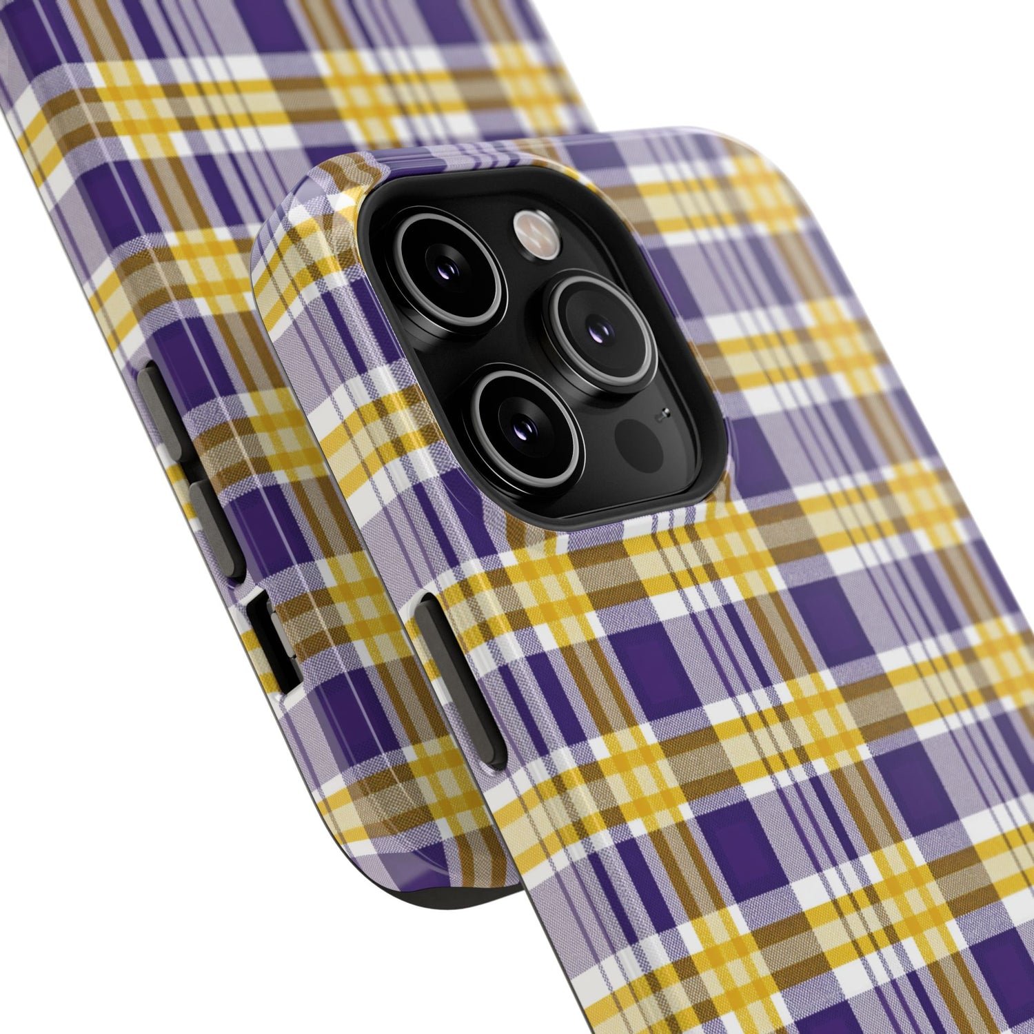 Impact-Resistant Phone Case- Louisiana Plaid