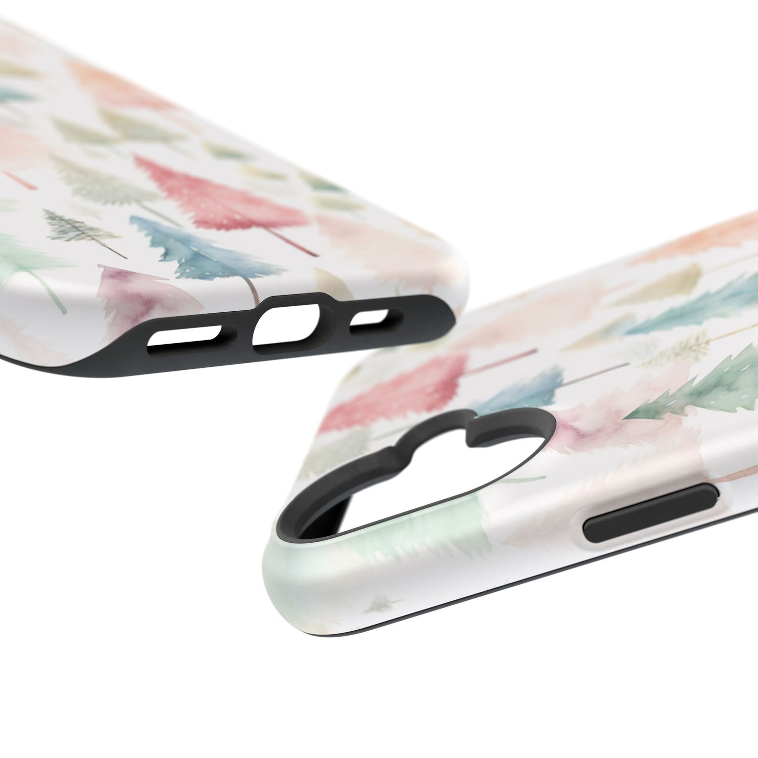 Watercolor Christmas Trees Impact-Resistant Phone Case, iPhone, Samsung