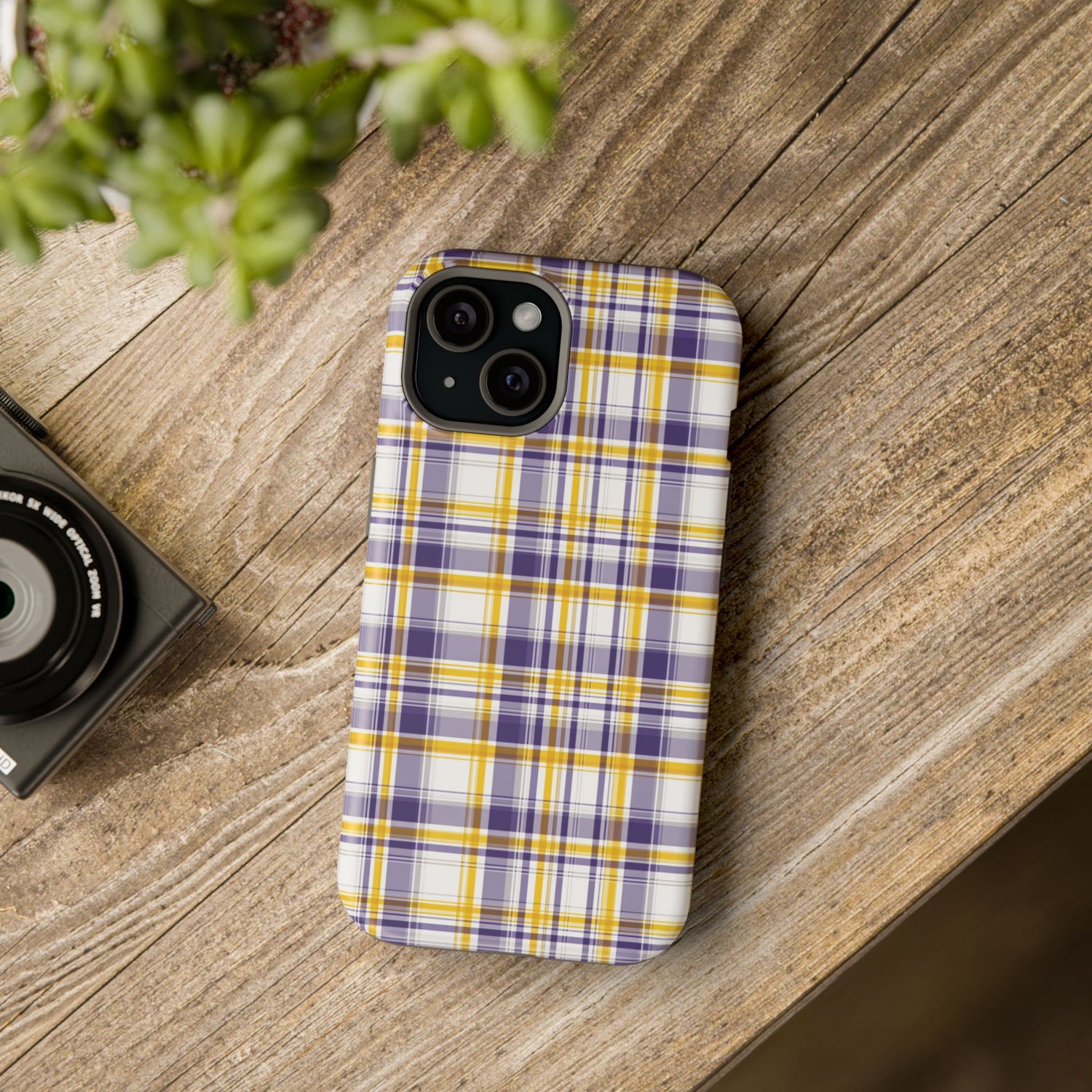 Louisiana Plaid Impact-Resistant Phone Case