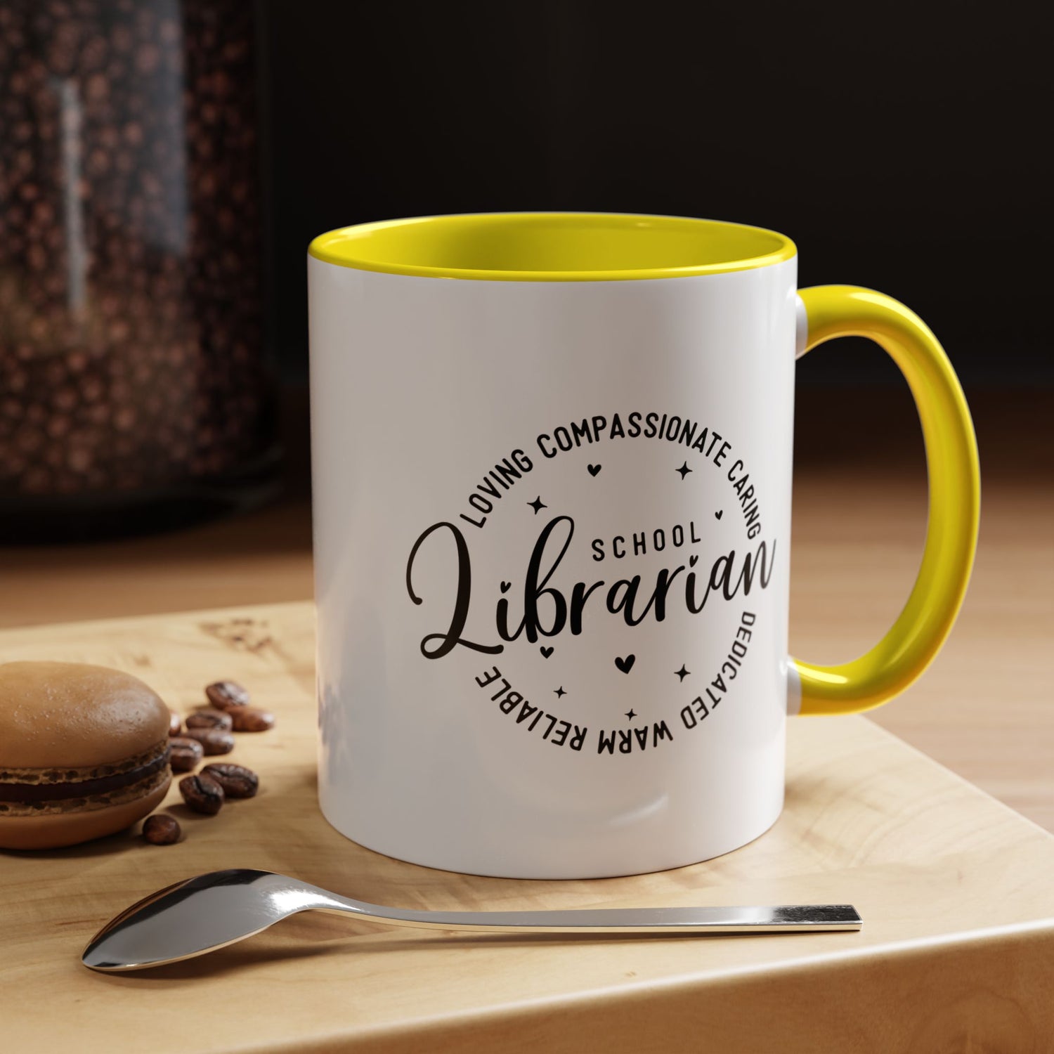 Librarian Love Coffee Mug | Gift for Teachers, School Librarians, Reading Enthusiasts, Book Lovers, Graduation