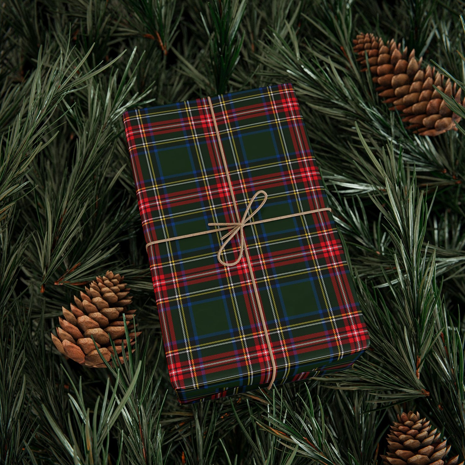 Premium Wrapping Paper- Festive Tartan Plaid