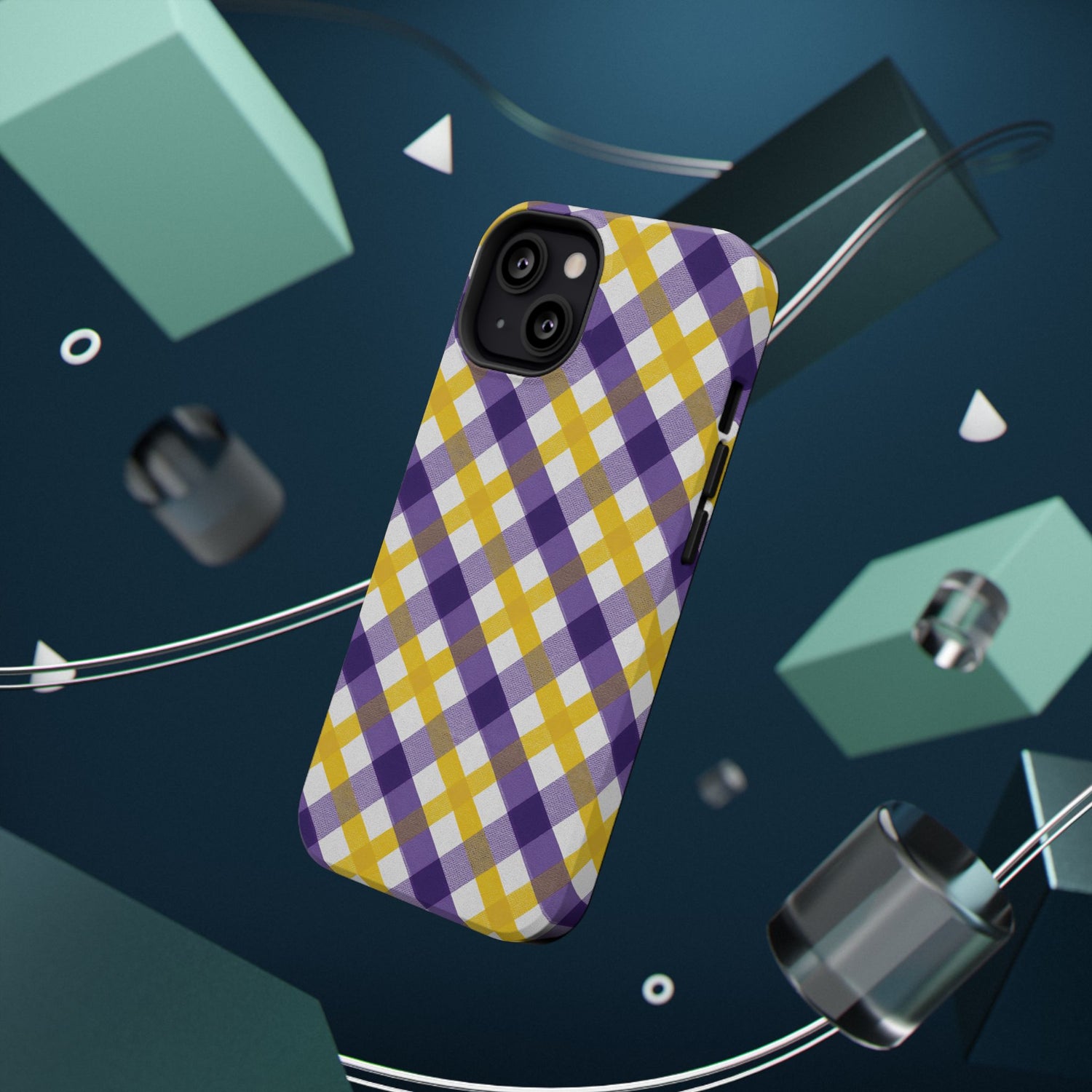Phone Case | Impact-Resistant Louisiana Plaid