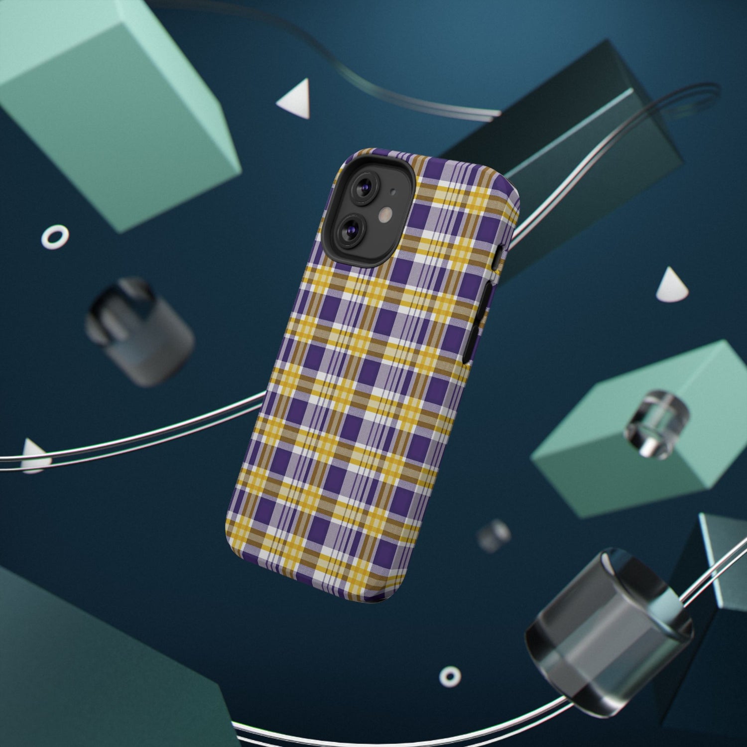 Impact-Resistant Phone Case- Louisiana Plaid