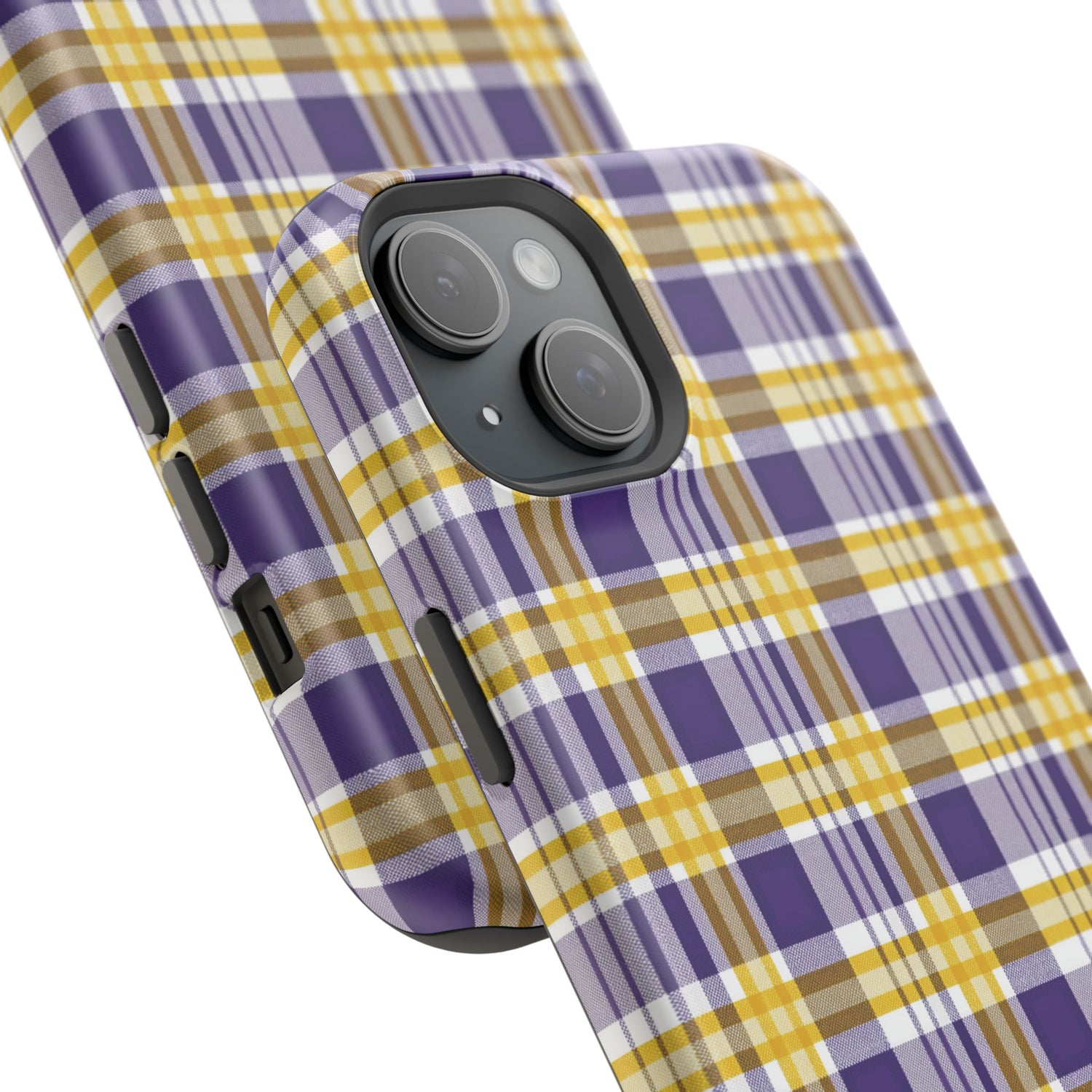 Impact-Resistant Phone Case- Louisiana Plaid