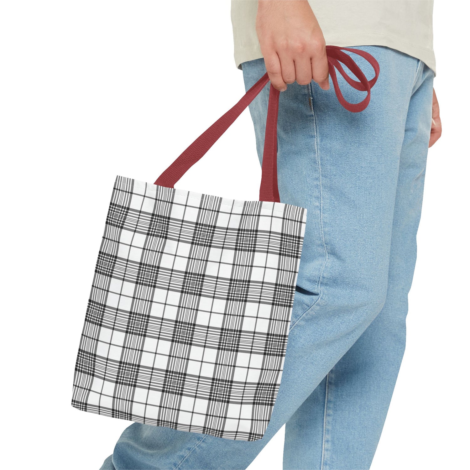 Farmhouse Plaid Tote Bag