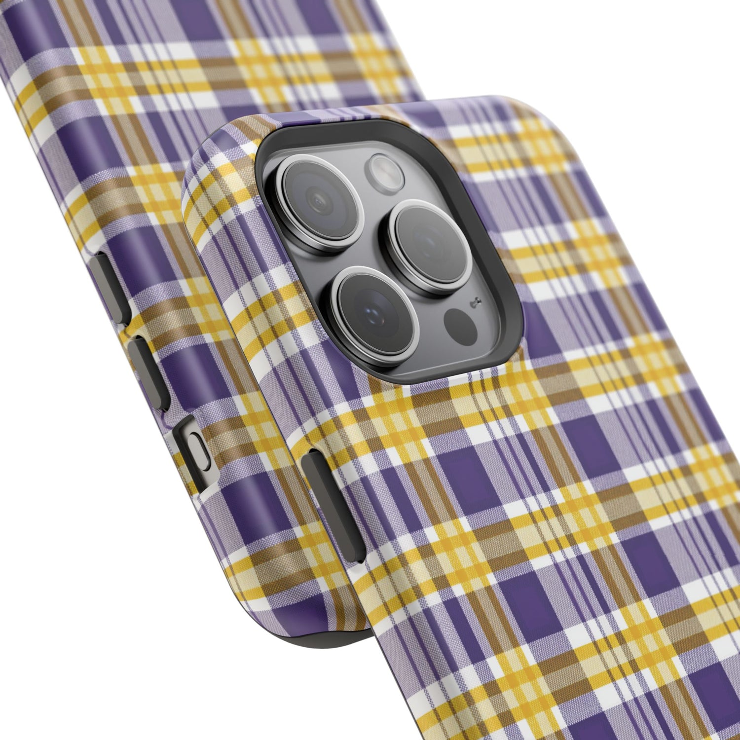 Impact-Resistant Phone Case- Louisiana Plaid
