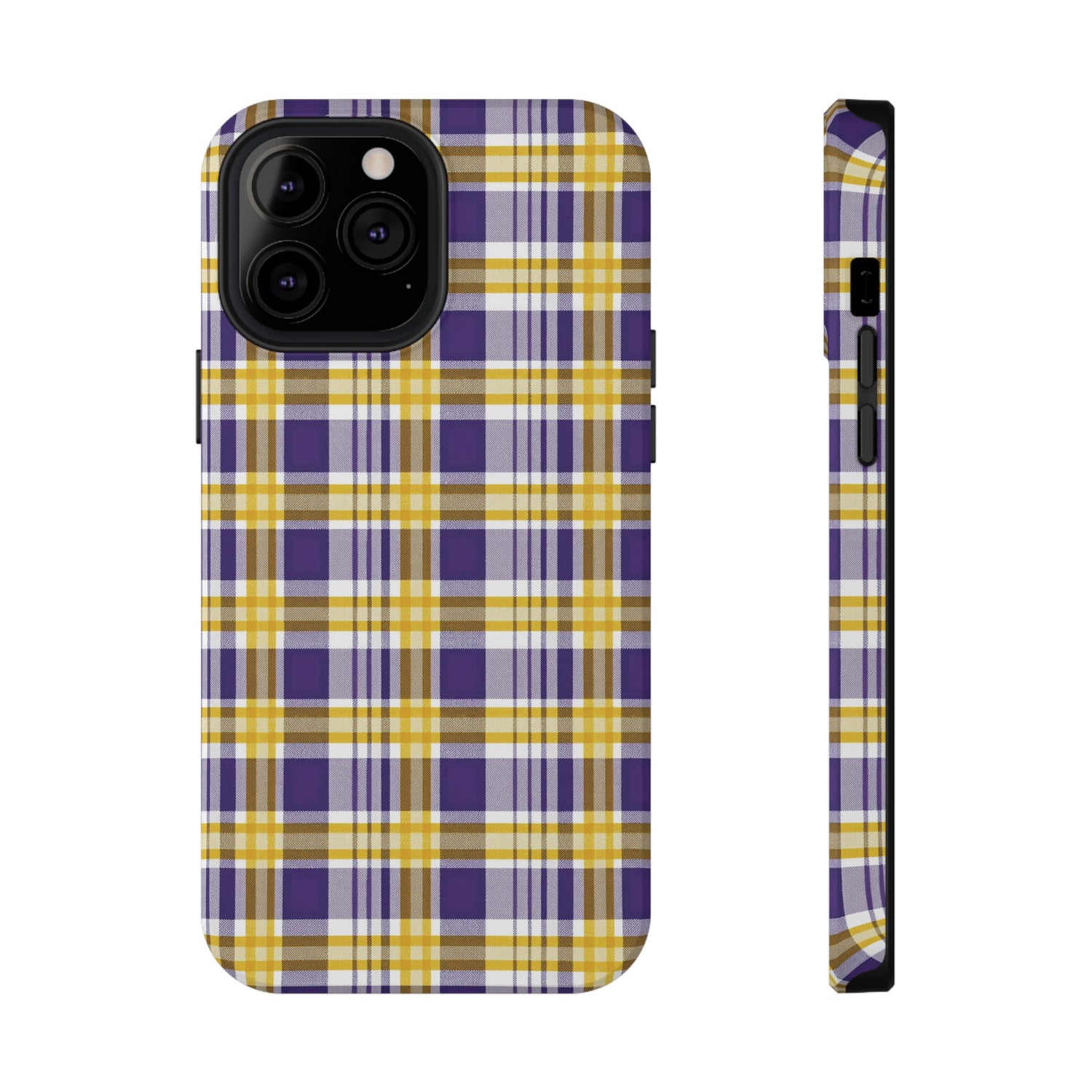Impact-Resistant Phone Case- Louisiana Plaid