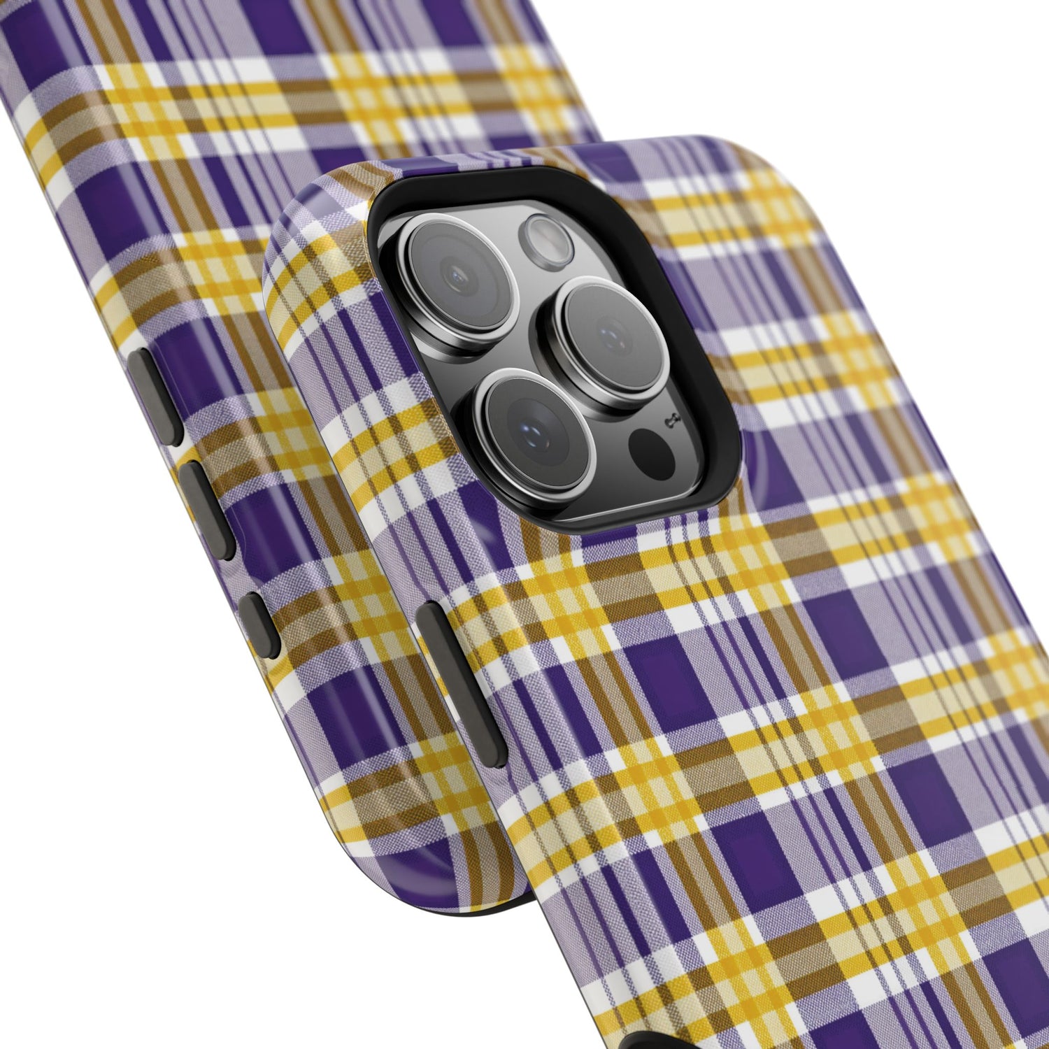 Impact-Resistant Phone Case- Louisiana Plaid