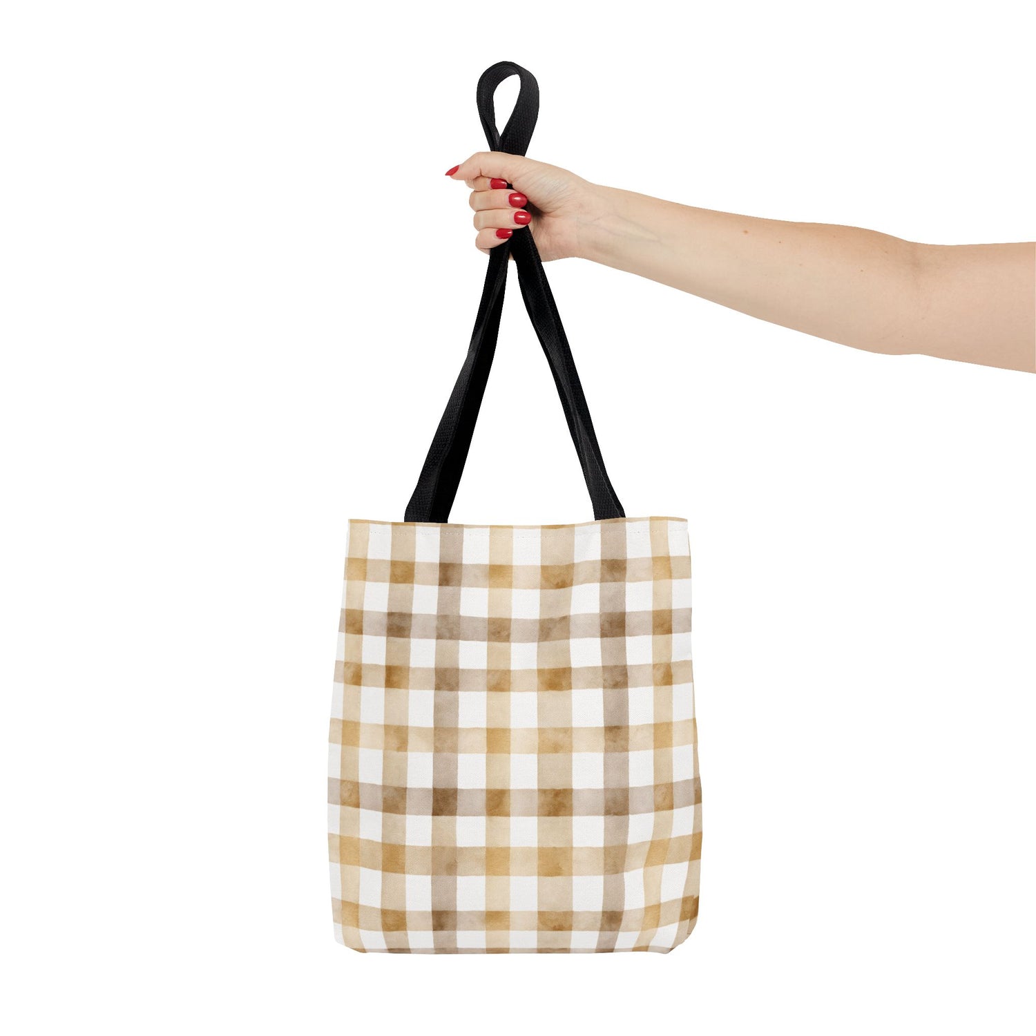 Chic Gingham Fall Tote Bag