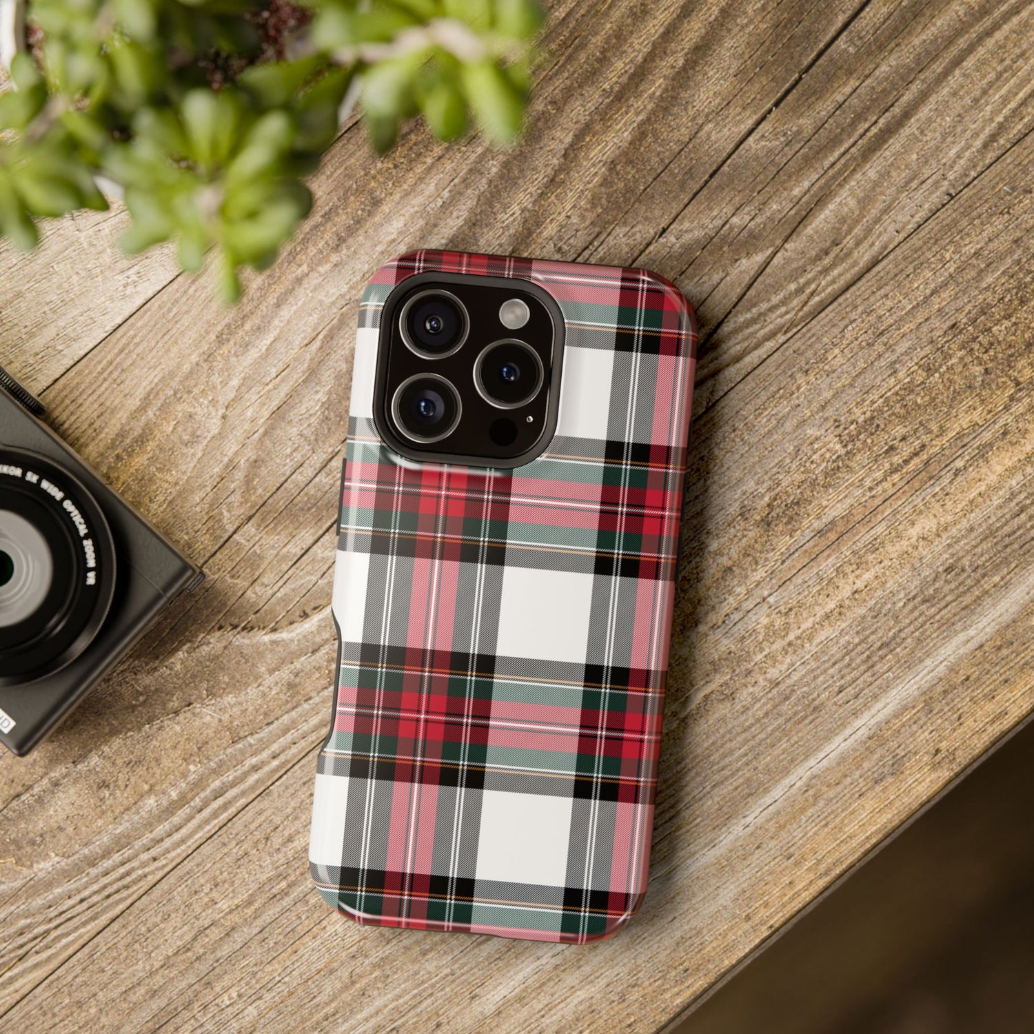 New Tartan Christmas Plaid Impact-Resistant Cases, iPhone, Samsung