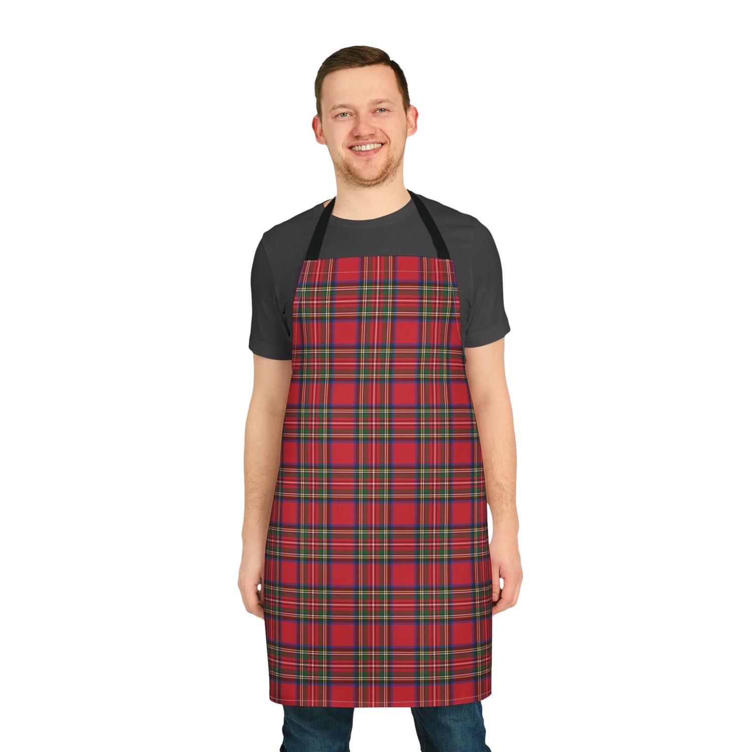 Festive Plaid Apron, Holiday Cooking Gear, Fun Gift for Chefs, Christmas or Thanksgiving Apron