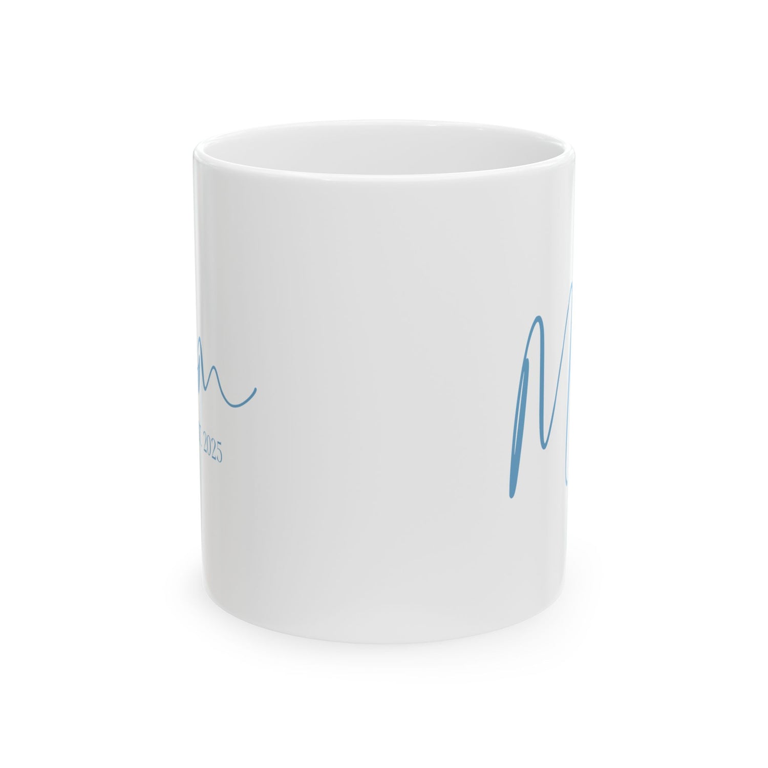 New Mom Mug - Mom Est. 2025 Blue Design