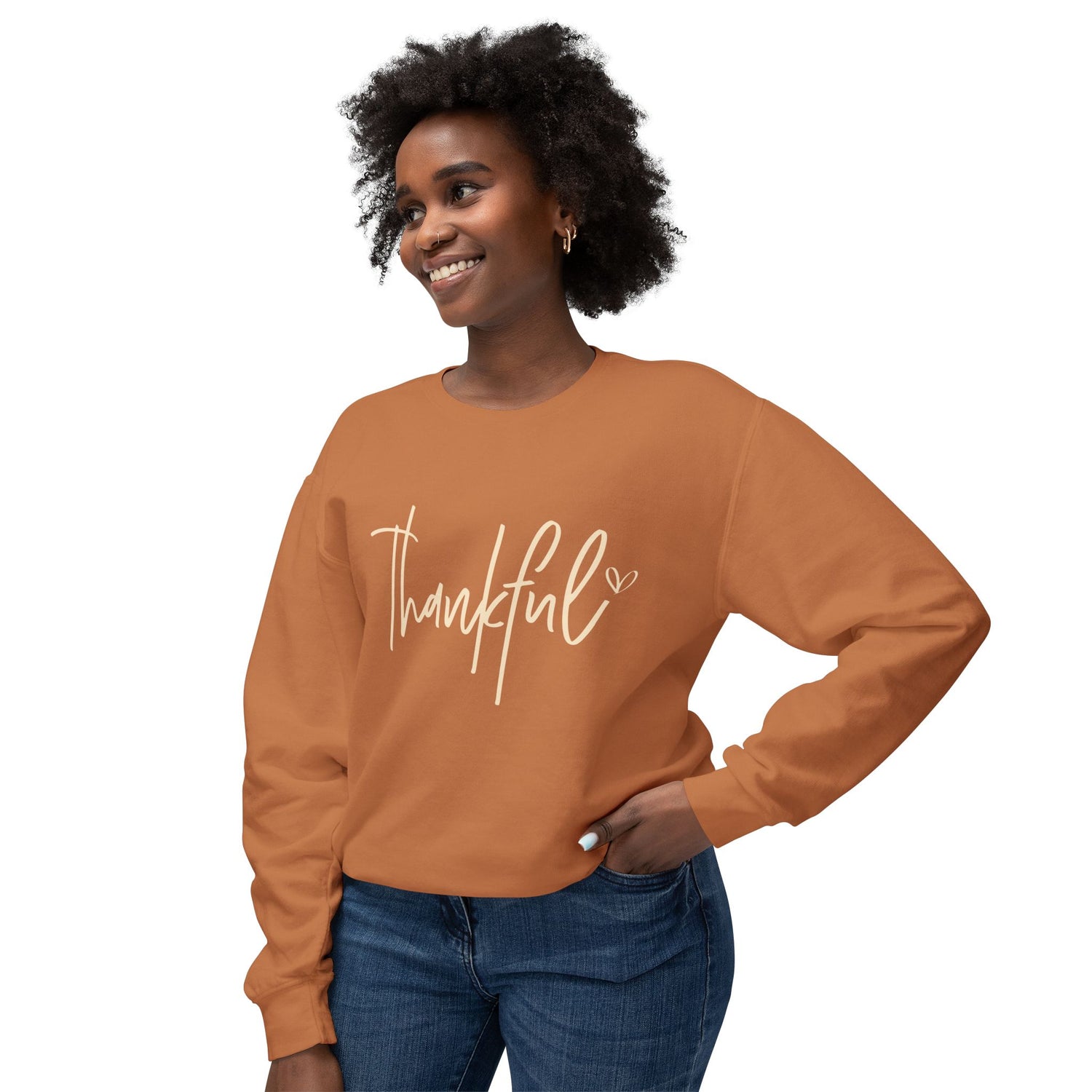Thankful Unisex Comfort Colors Lightweight Sweatshirt