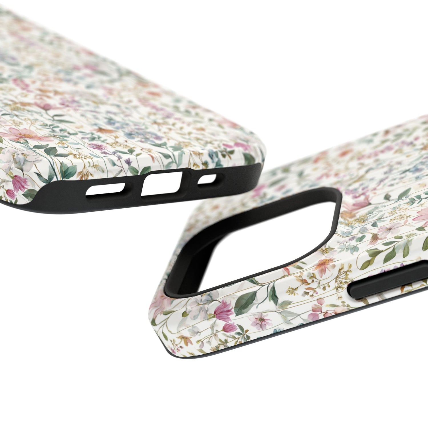 Floral Impact-Resistant Phone Case, iPhone, Samsung
