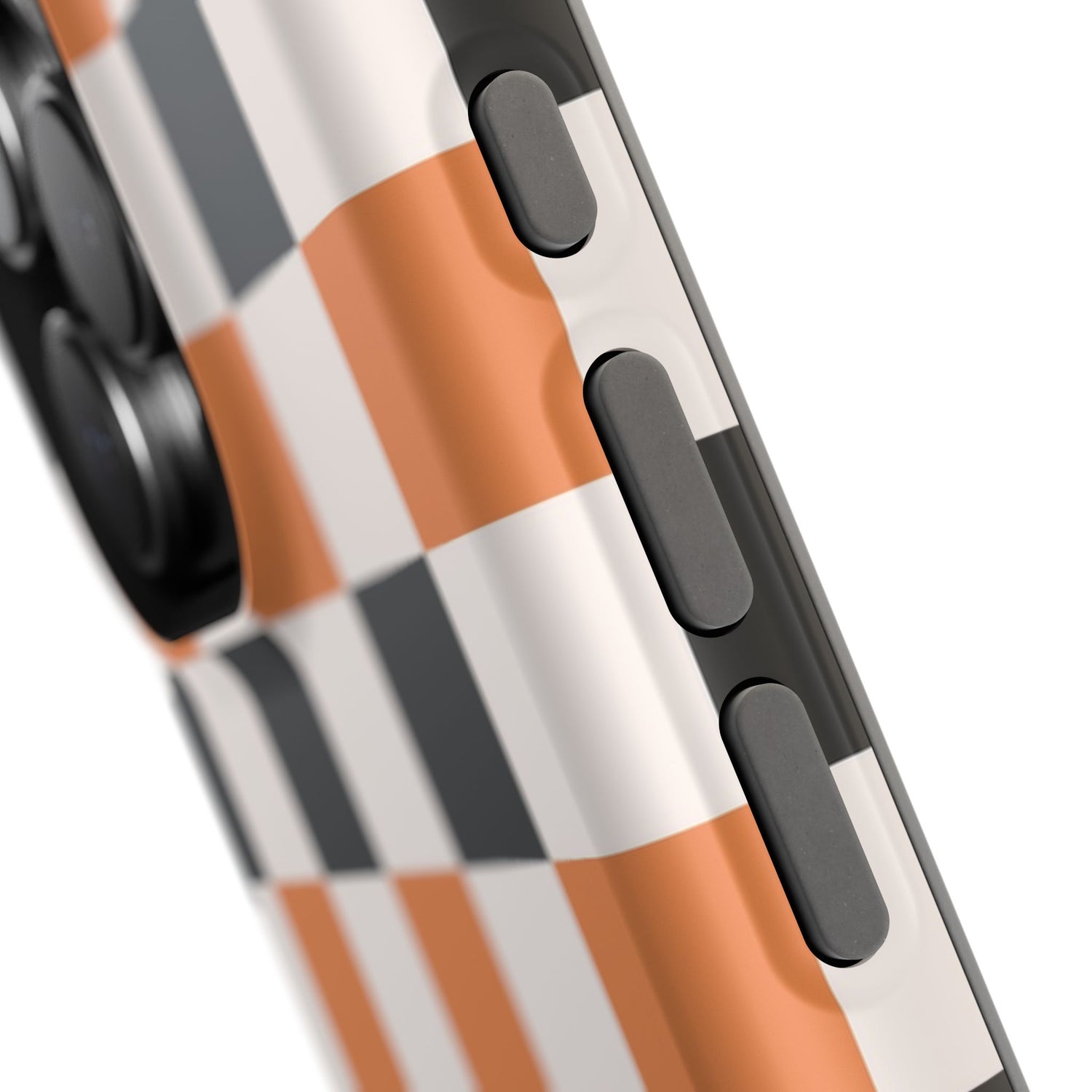 Trendy Halloween Checkerboard Phone Case | Impact-Resistant, iPhone, Samsung