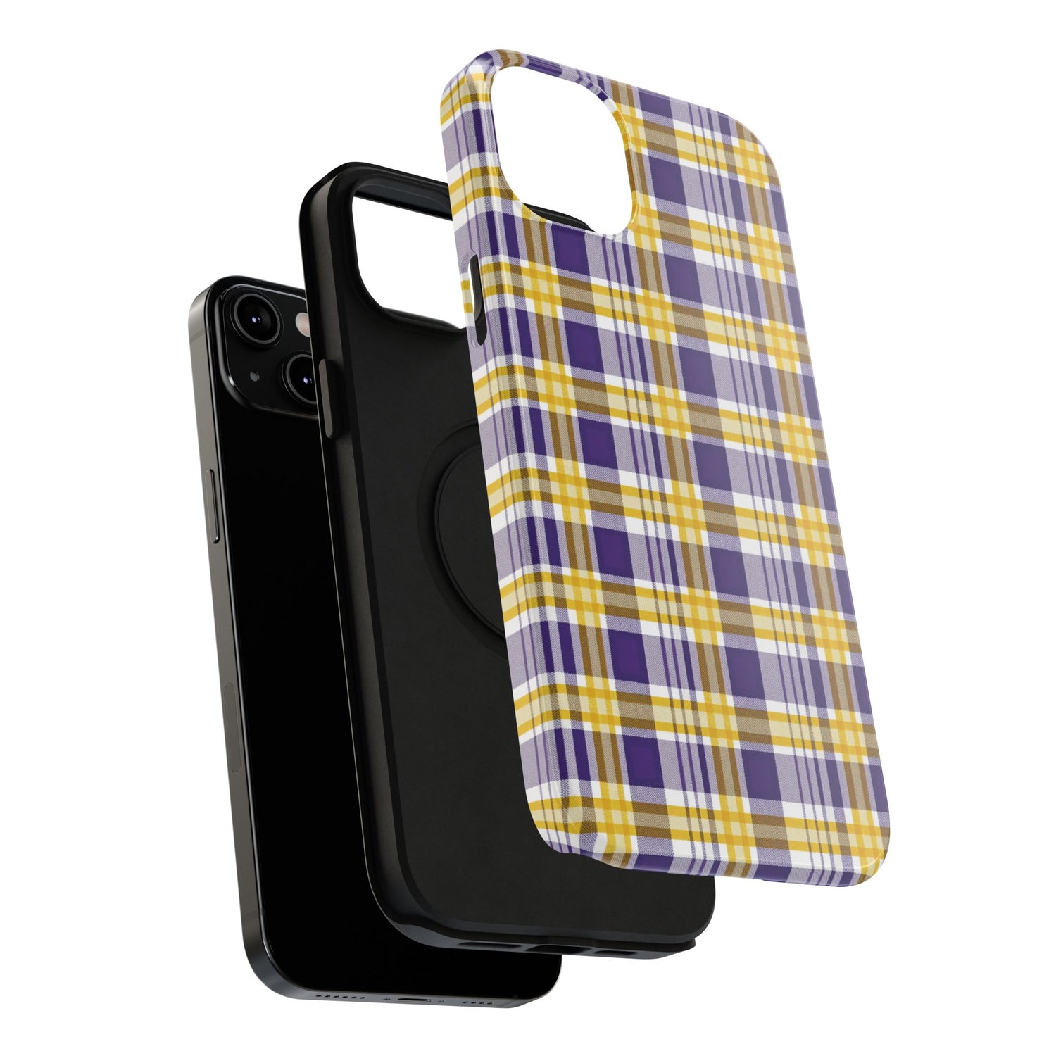 Impact-Resistant Phone Case- Louisiana Plaid
