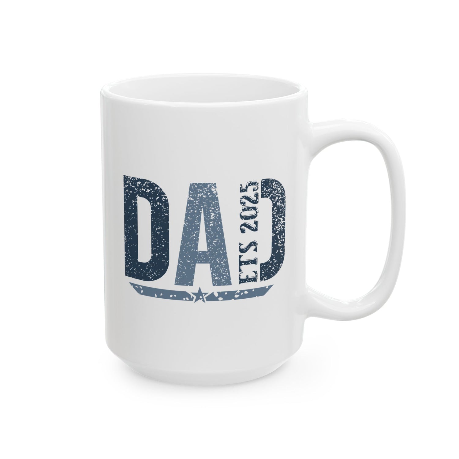 Dad Ceramic Mug, Coffee Cup Gift for Dad, Father's Day Present, Home Office Decor, Family Gift Idea