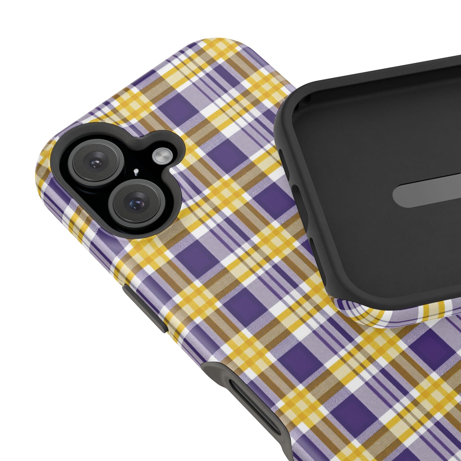 Impact-Resistant Phone Case- Louisiana Plaid