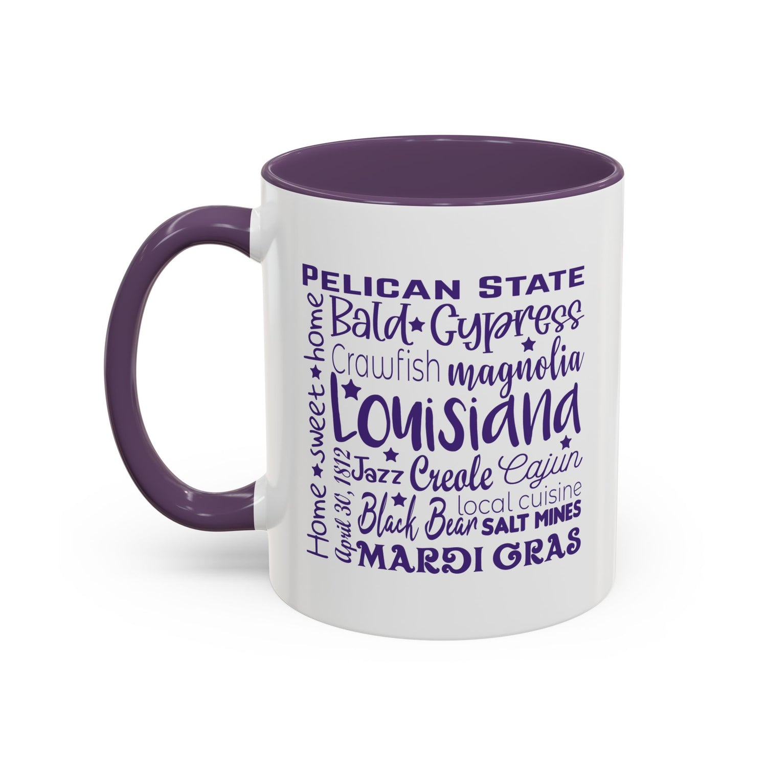 Louisiana Accent Coffee Mug - Perfect for Home & Kitchen, Gift for Mardi Gras, Inspirational Decor, Travel Souvenir, Unique Drinkware