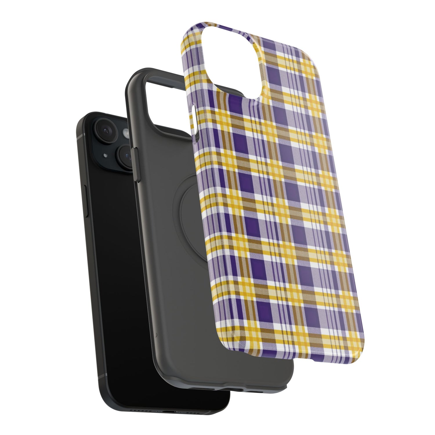 Impact-Resistant Phone Case- Louisiana Plaid