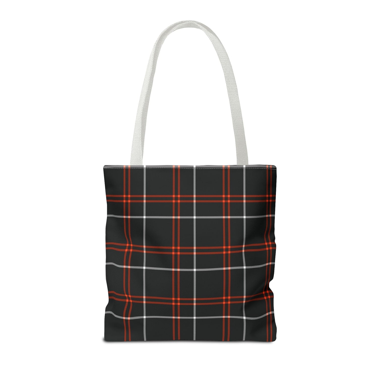 Tote Bag Fall Black Plaid