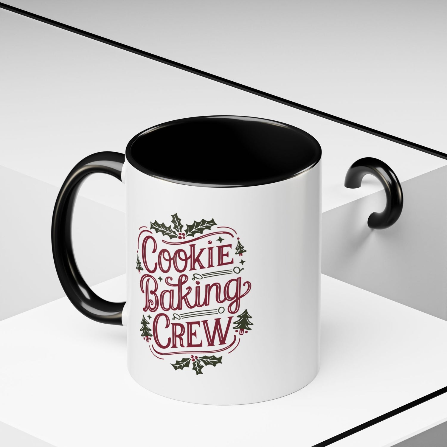 Cookie Baking Crew Coffee Mug | Holiday Gift for Bakers | Cute Ceramic Cup for Home, Kitchen Decor, Christmas, Cookie Lovers
