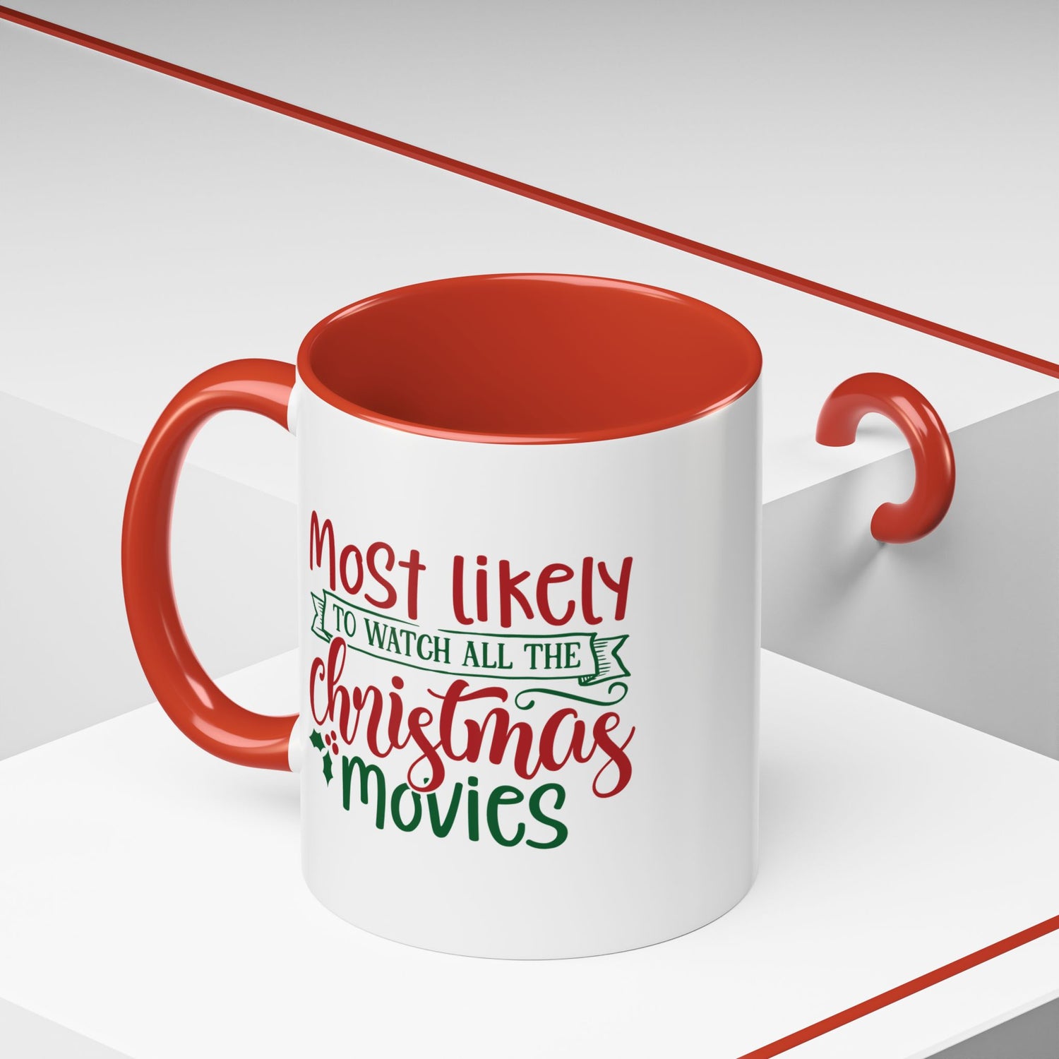 Double-Sided Christmas Movie Mug, Holiday Coffee Cup