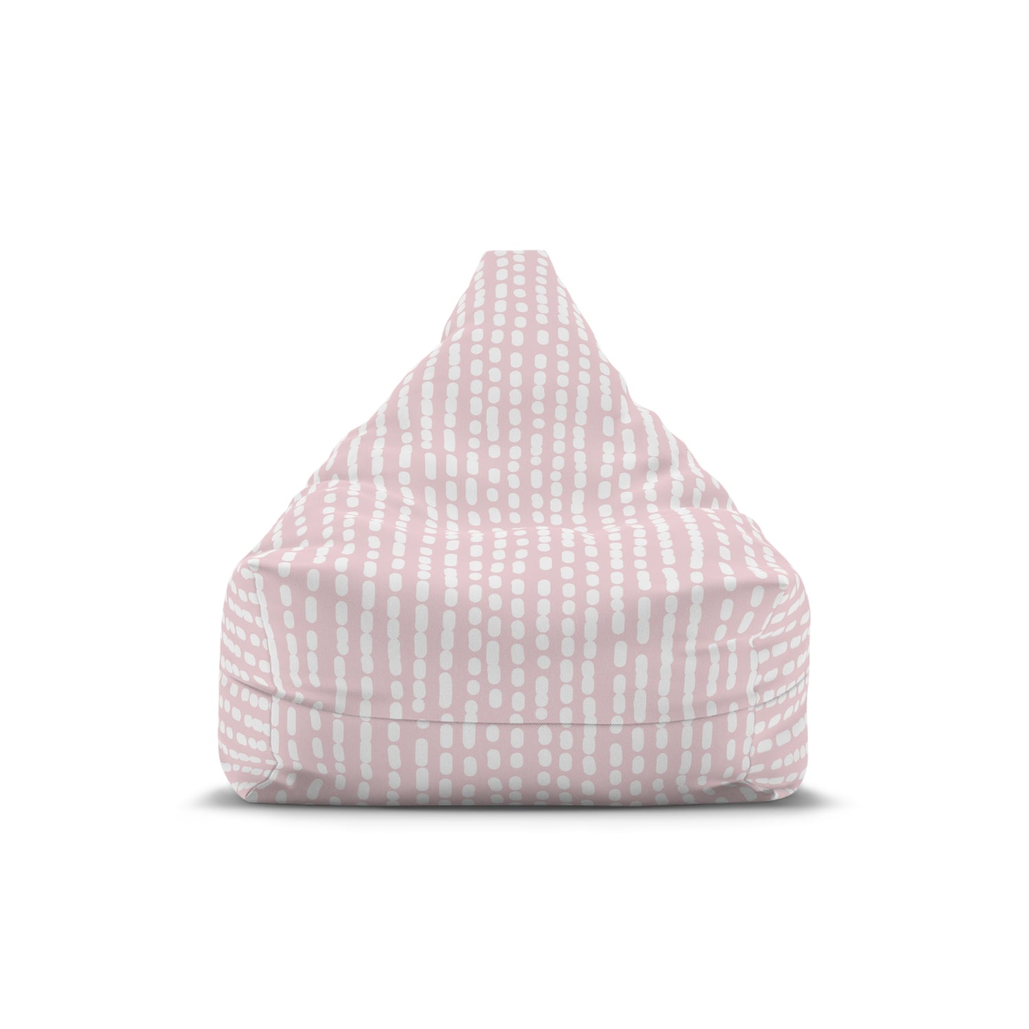 Girls Pink White Striped Bean Bag Chair Cover