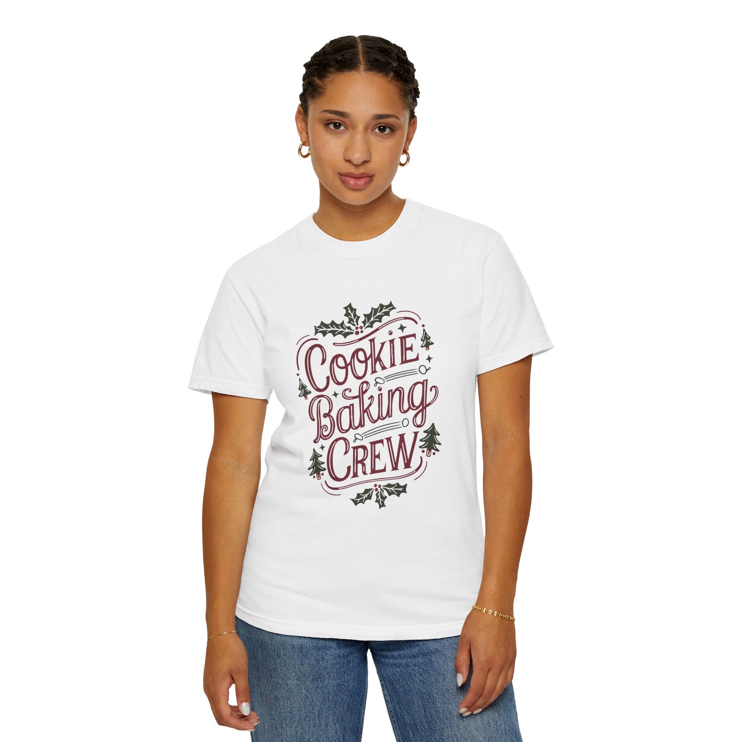 Cookie Baking Crew Unisex T-Shirt, Holiday Gift, Baking Apparel, Crew Member Shirt, Winter Celebration Tee, Family Get-Together Tee