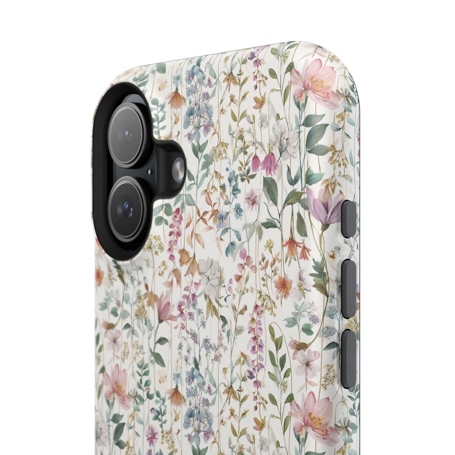 Floral Impact-Resistant Phone Case, iPhone, Samsung