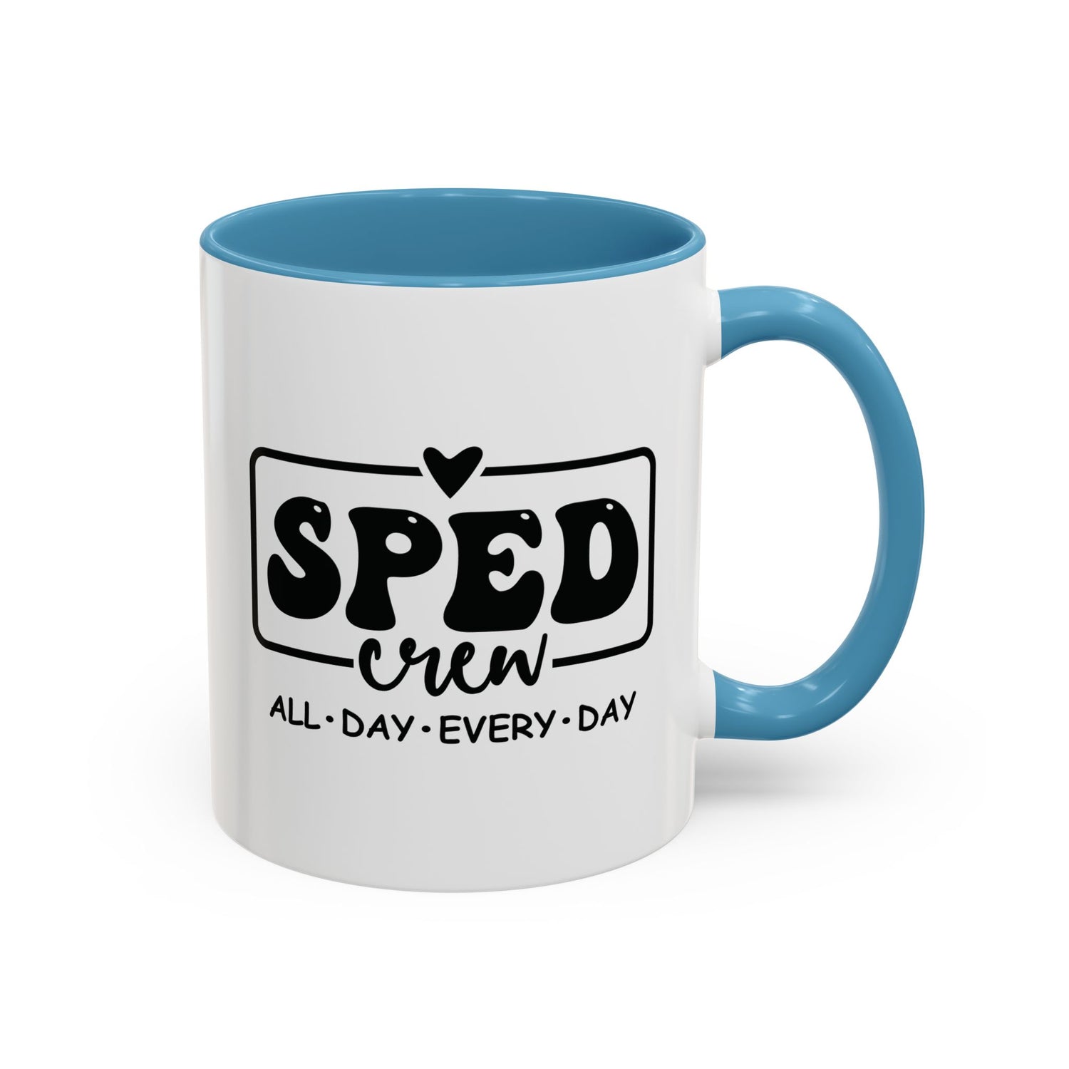 SPED Crew Accent Coffee Mug - Perfect for Teachers, Staff Gifts, Educational Appreciation, Fun Coffee Lovers