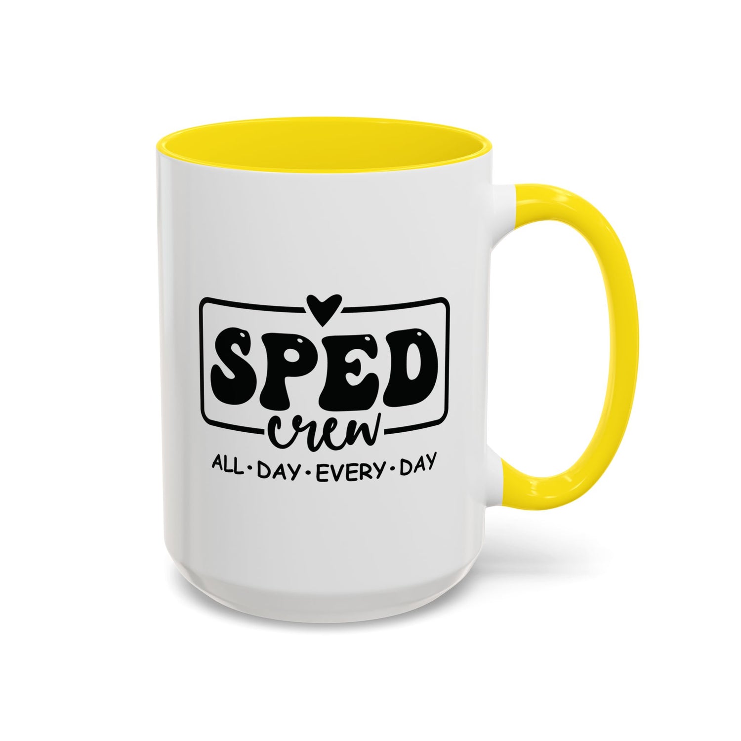 SPED Crew Accent Coffee Mug - Perfect for Teachers, Staff Gifts, Educational Appreciation, Fun Coffee Lovers