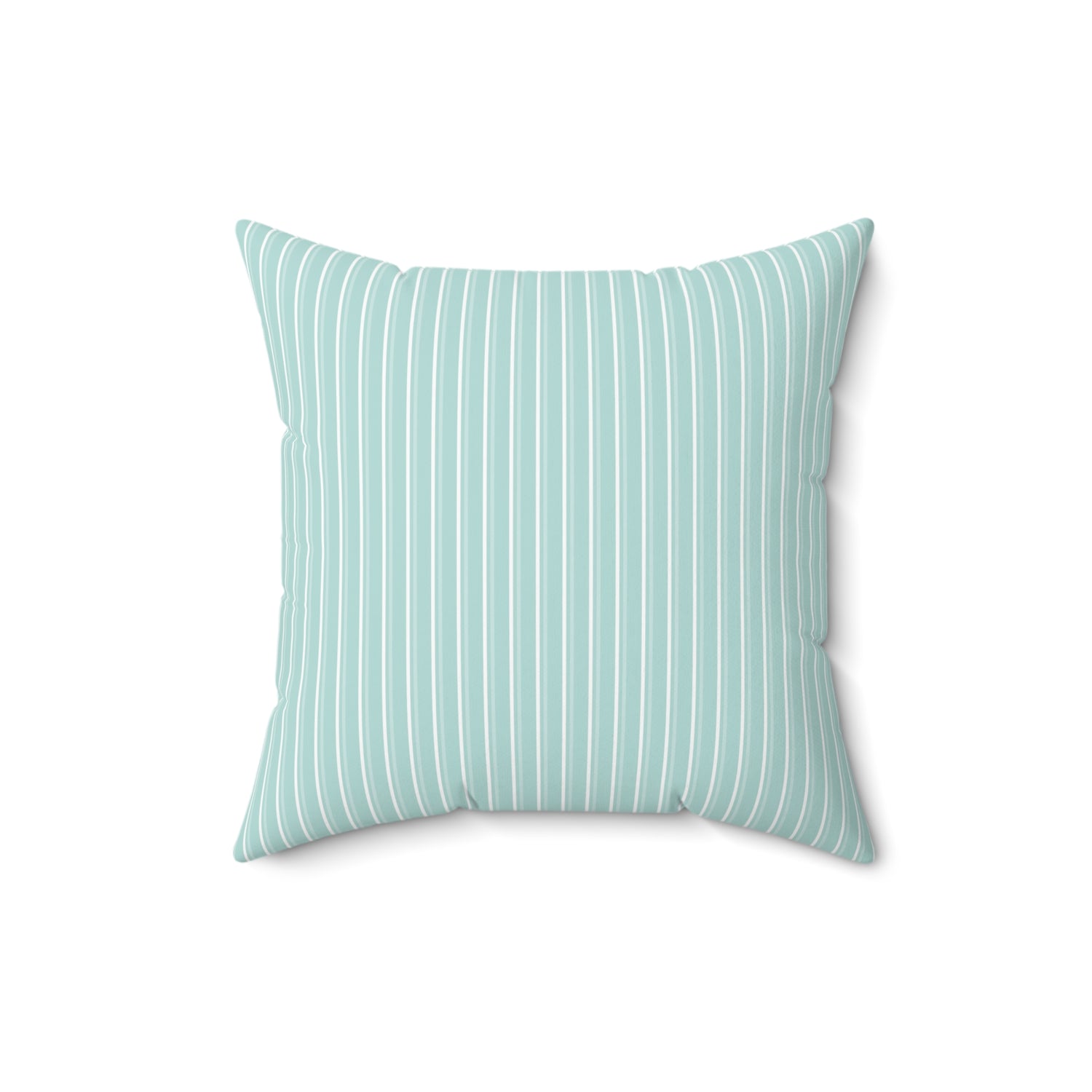 Spun Polyester Square Pillow with Removable Cover Polished Geometric Shapes Stripes