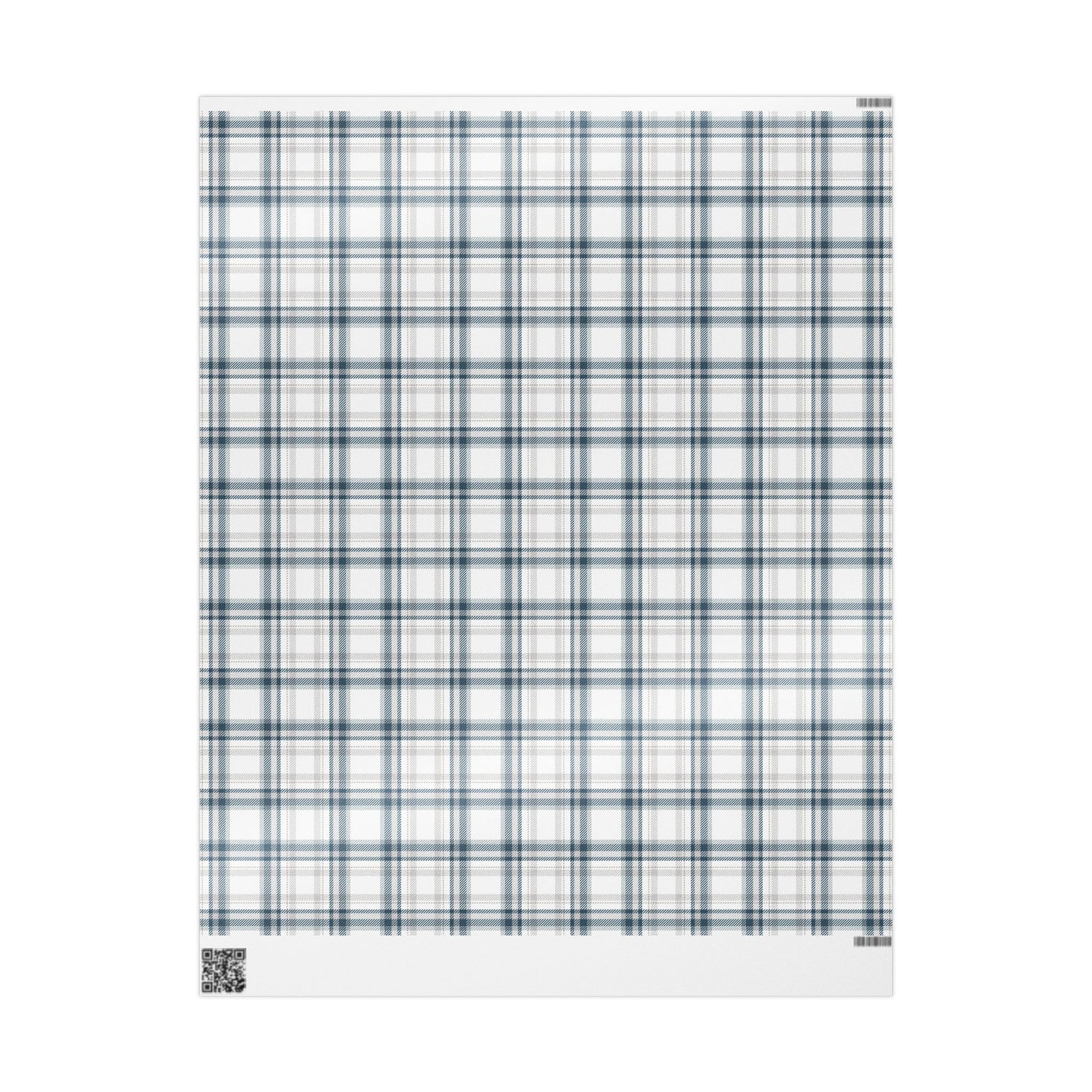 Plaid patterned product on a white background