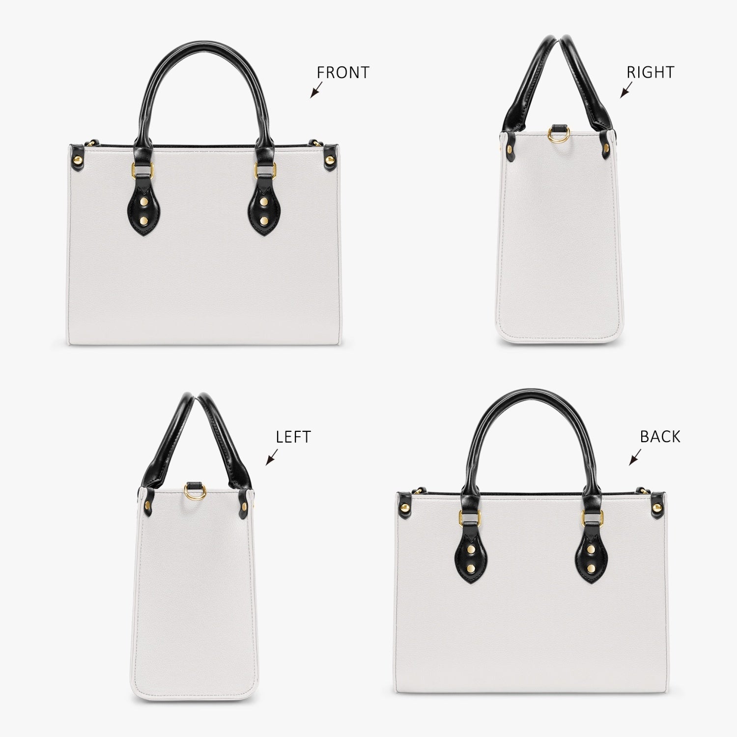 Elegant Classic Tote for Women Bone